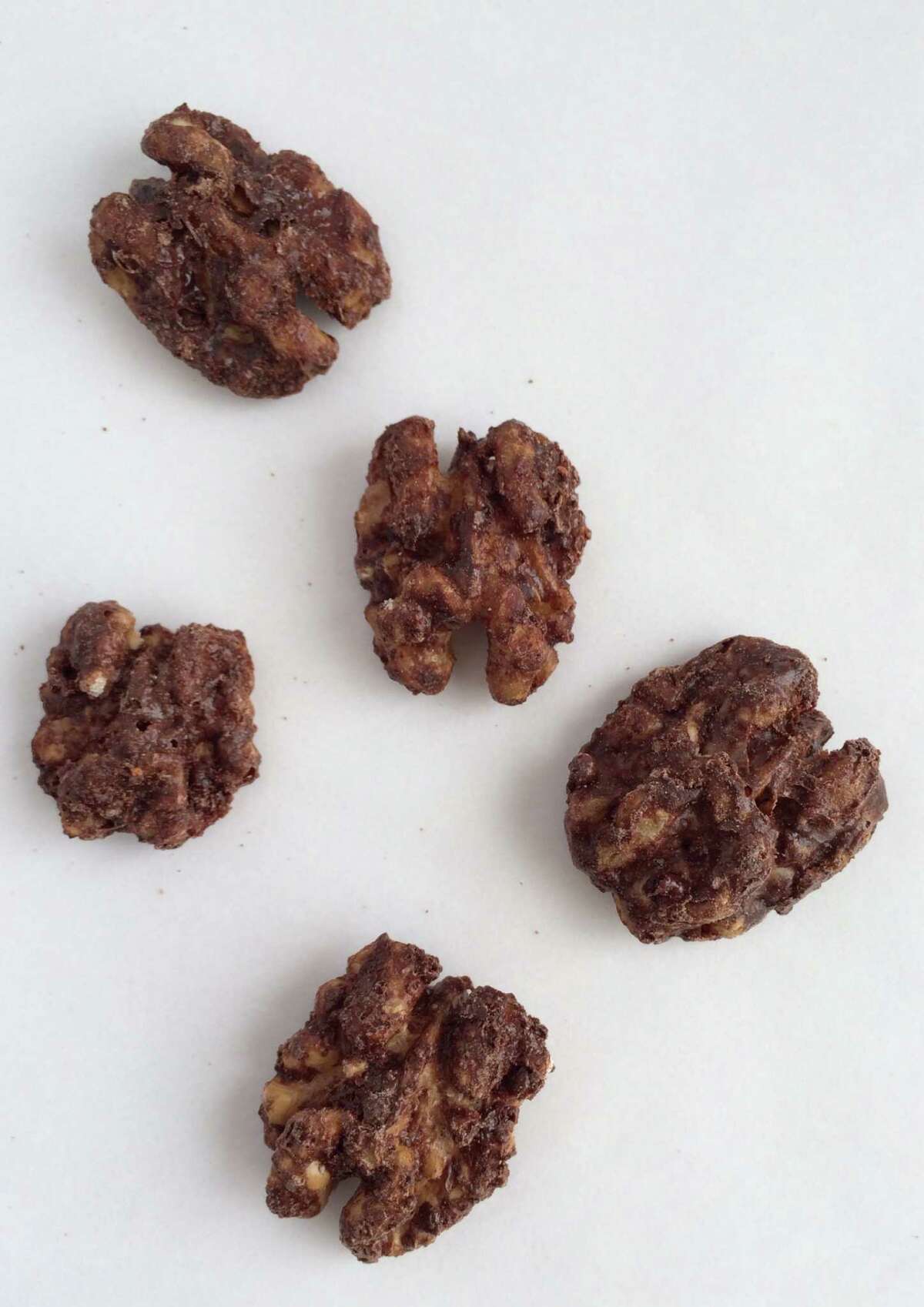 Old Dog Ranch’s Mexican’hot’chocolate-flavored walnuts.
