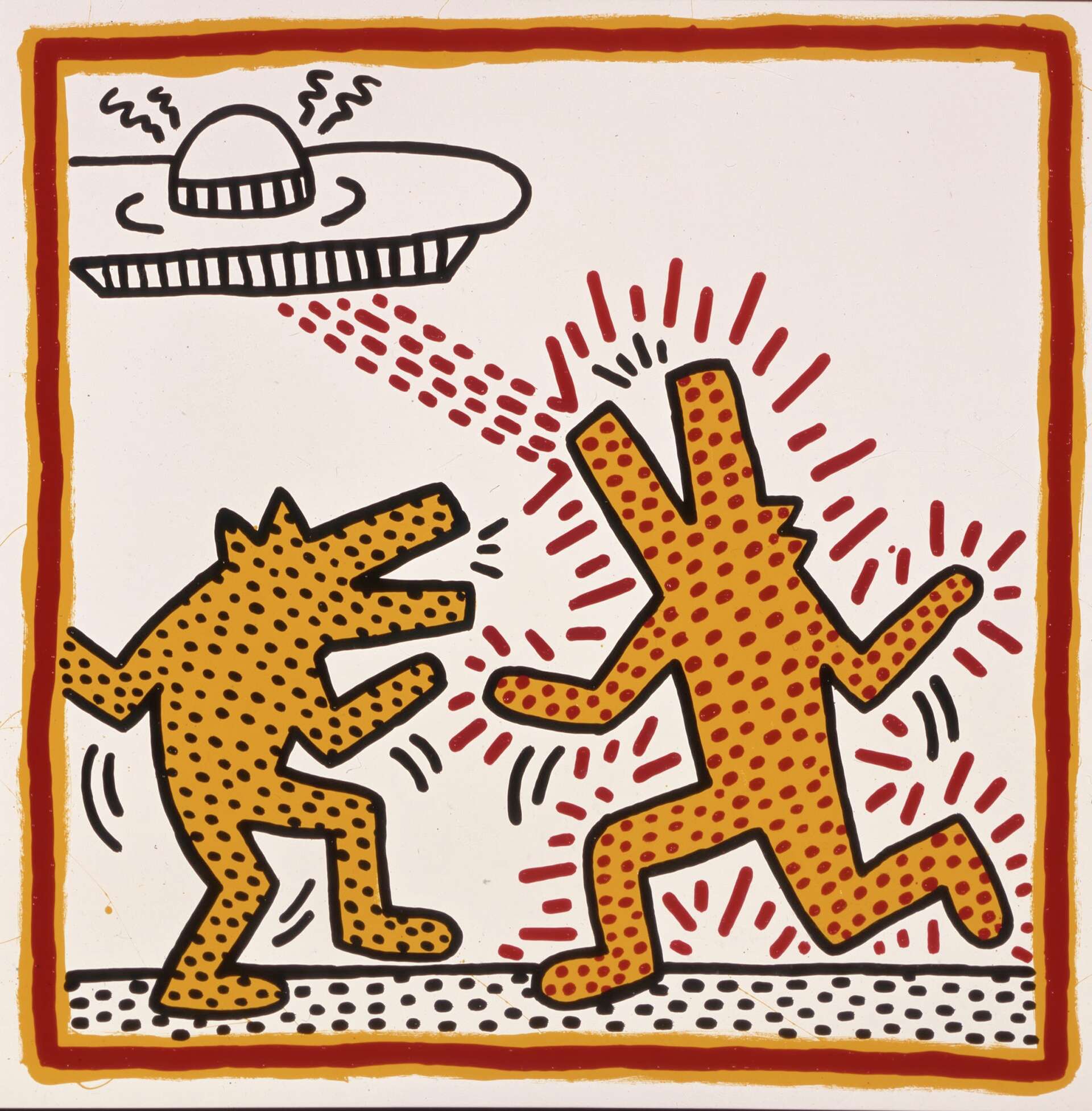 Keith Haring exhibit opening at de Young