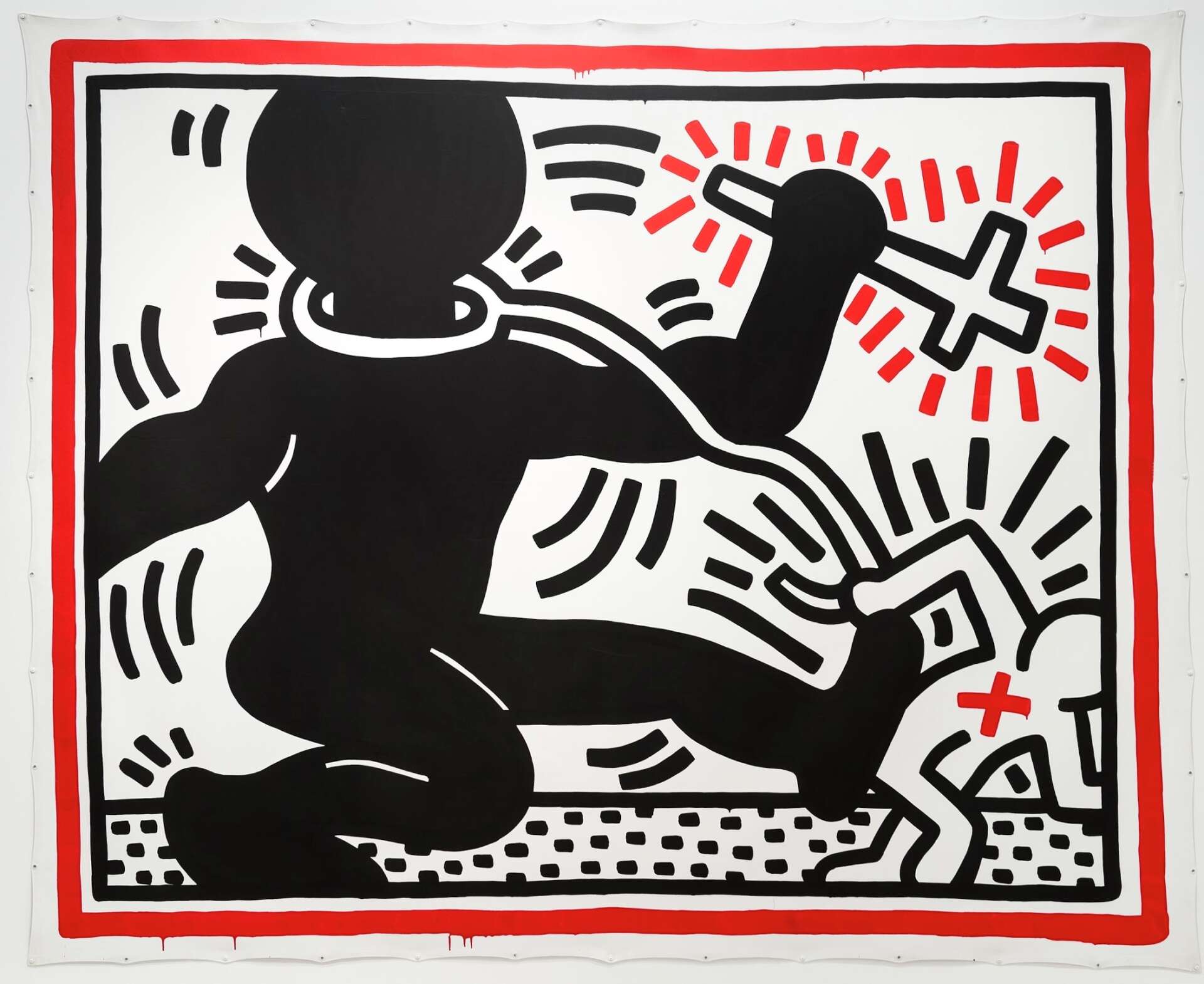 Keith Haring exhibit opening at de Young