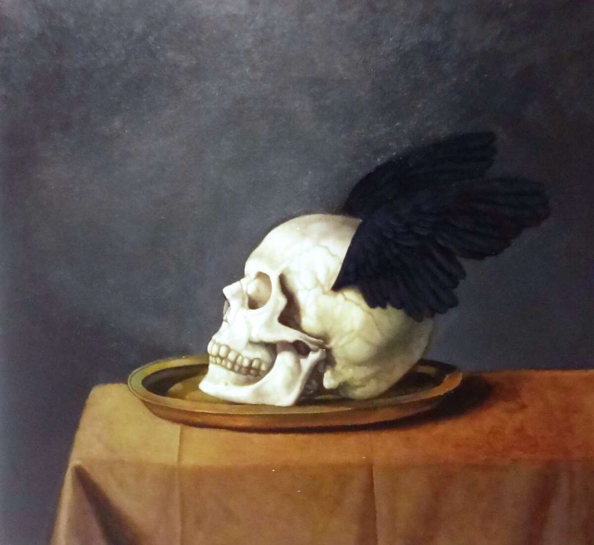 "Mercury Skull" is a an oil based on a sketch that has been in Lloyd Walsh's sketchbook for years.