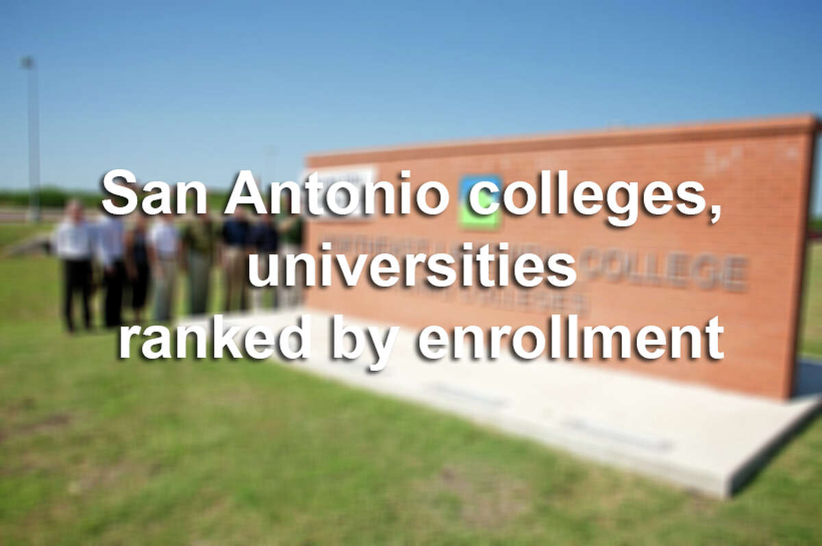 Scroll through to see how many students are enrolling in San Antonio colleges and universities.