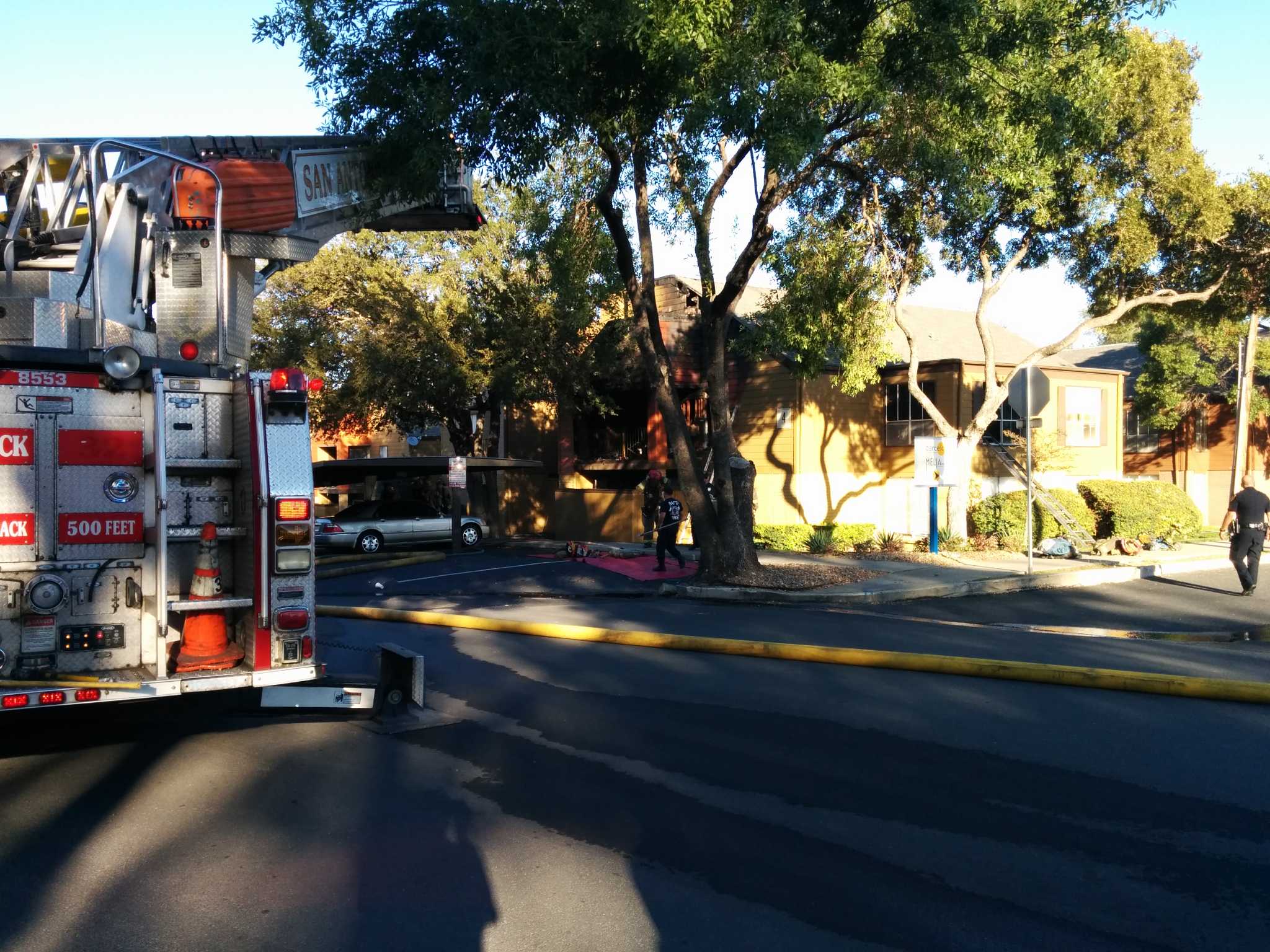 8 families displaced by 2alarm fire at San Antonio apartments