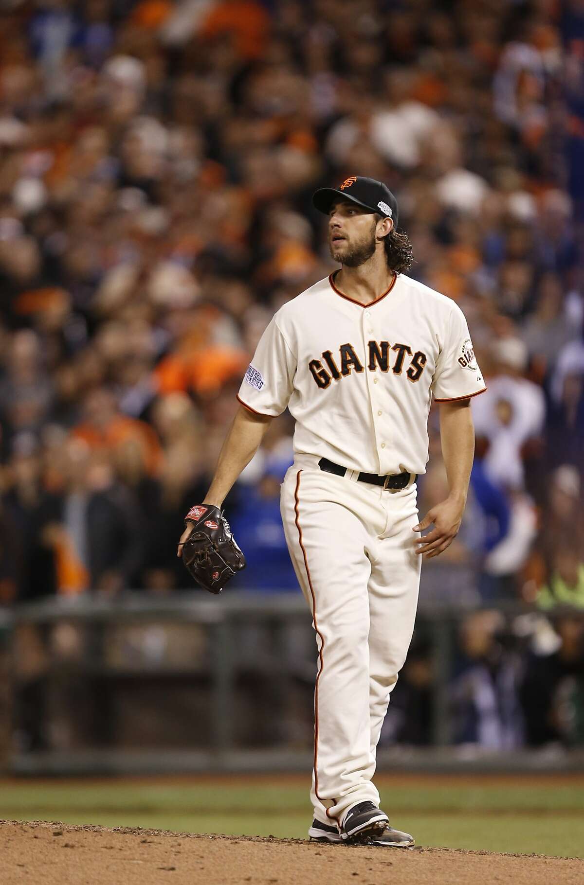 25-year-old Madison Bumgarner takes in magic of the moment