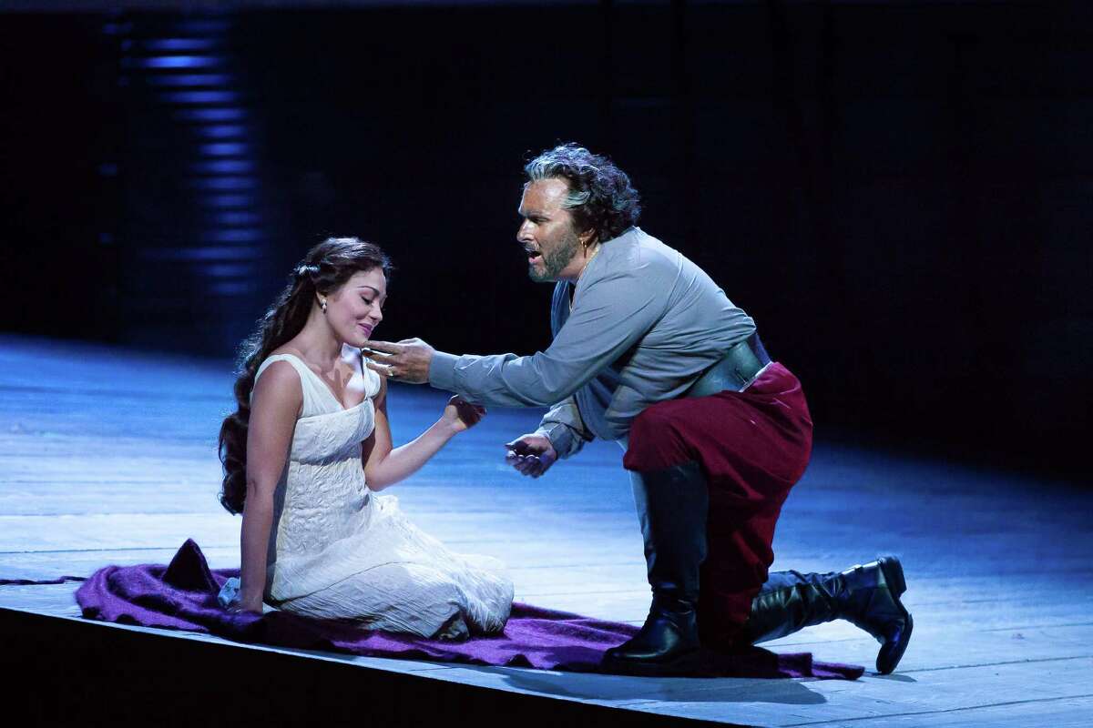 Simon O'Neill plays Otello and Ailyn Perez is Desdemona in Houston Grand Opera's production of Giuseppe Verdi's "Otello." The adaptation has returned to the stage after a 25-year absence.