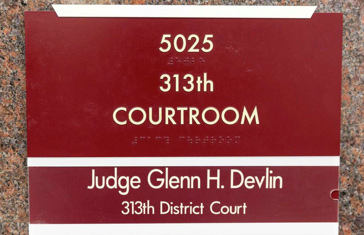Harris County Juvenile Justice Center, 1200 Congress Avenue, 313th State District court, Judge Glenn H. Devlin. This is a specialized docket, a gang court, that meets with teens on probation individually to try to convince them to get out of the gang and get help. ID: door tag outside courtroom Friday, May 2, 2014 (Craig H. Hartley/For the Chronicle)
