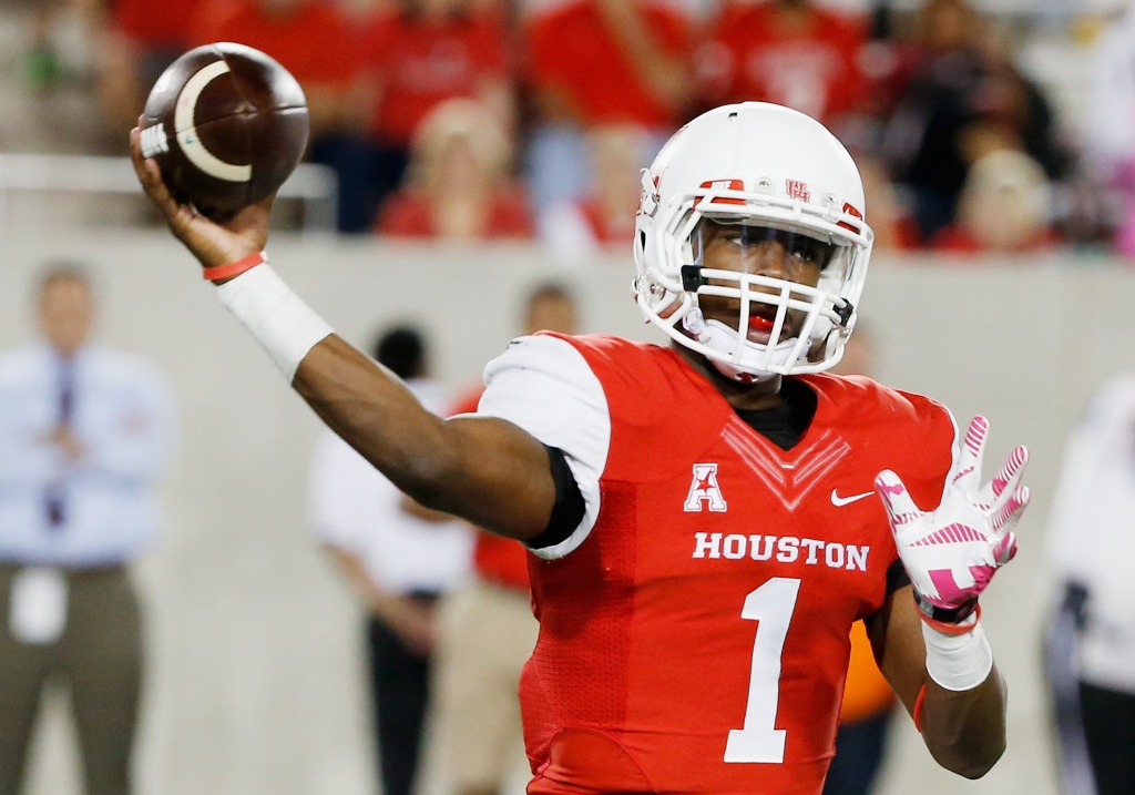 Houston Cougars Jersey #1 Greg Ward Jr College Football Red