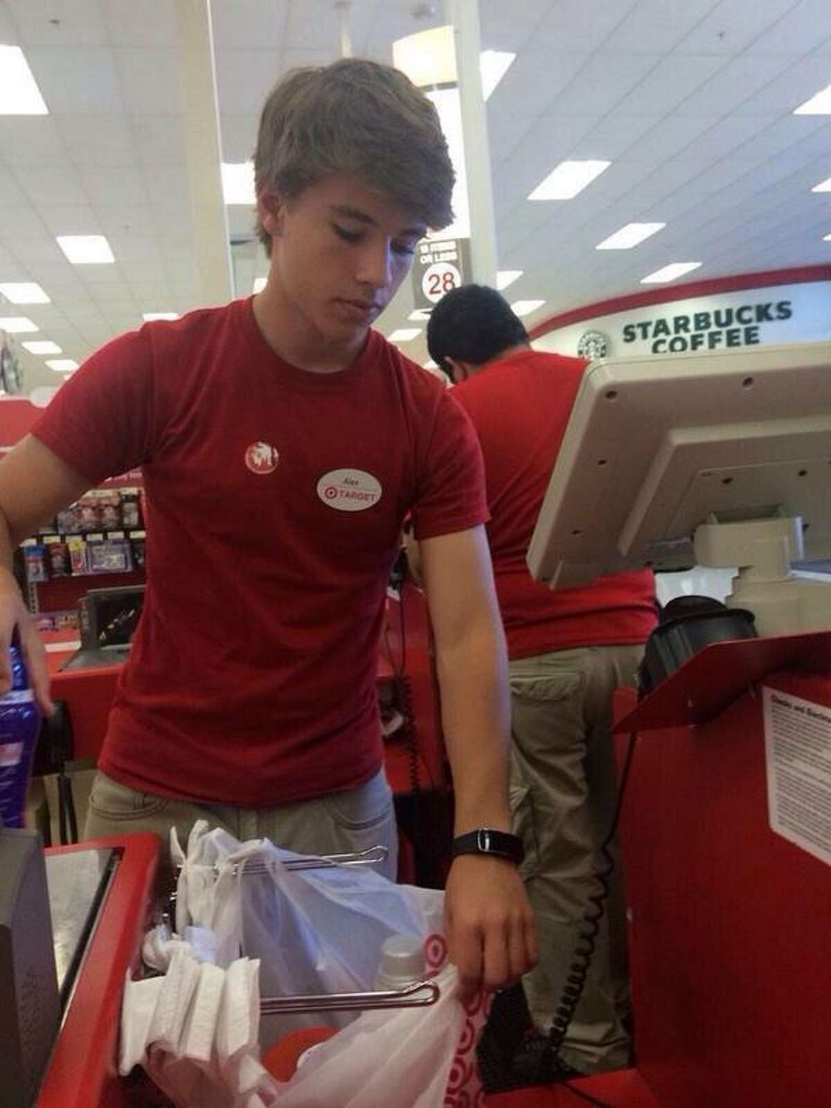 A Target employee, identified only as "Alex from Target," has become an overnight online sensation after one Twitter user posted a photo Nov. 2, 2014, of him bagging items.