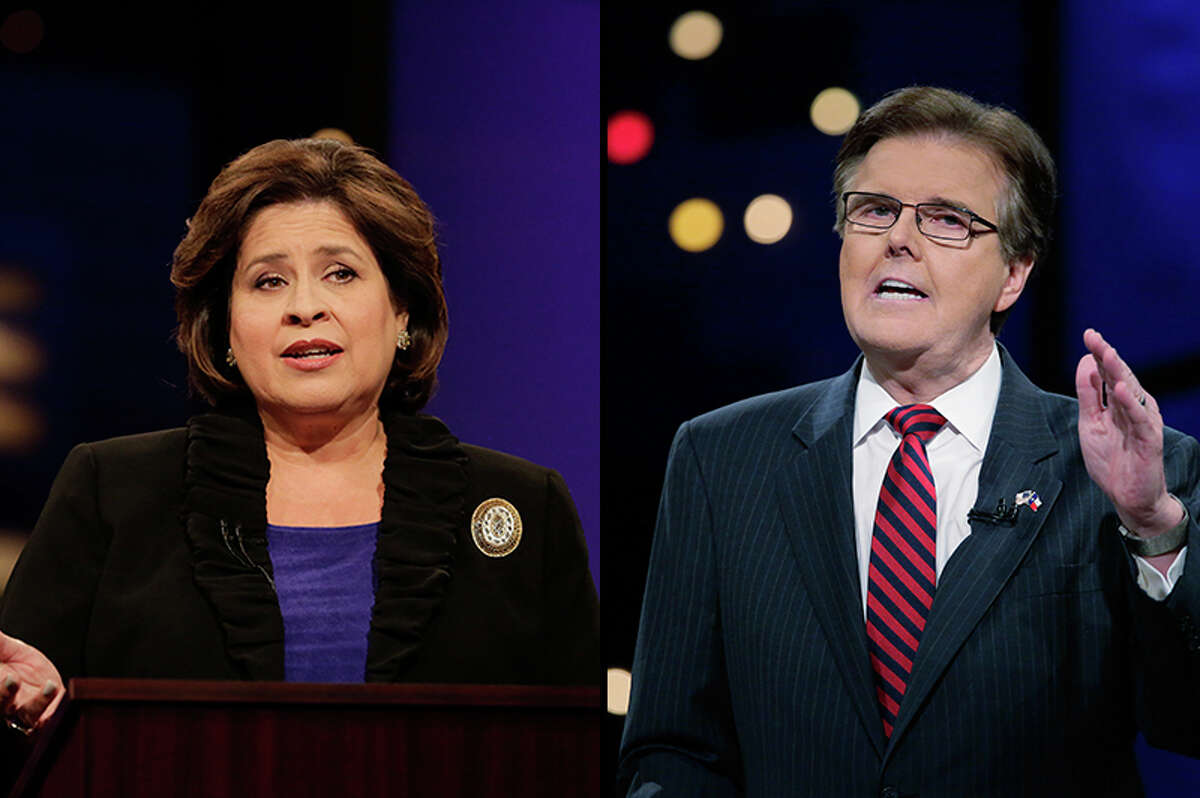 State Sen. Dan Patrick, R-Houston, (right) soundly defeated state Sen. Leticia Van de Putte to become Texas' next lieutenant governor. Patrick snagged the Republican nomination from incumbent David Dewhurst in May.