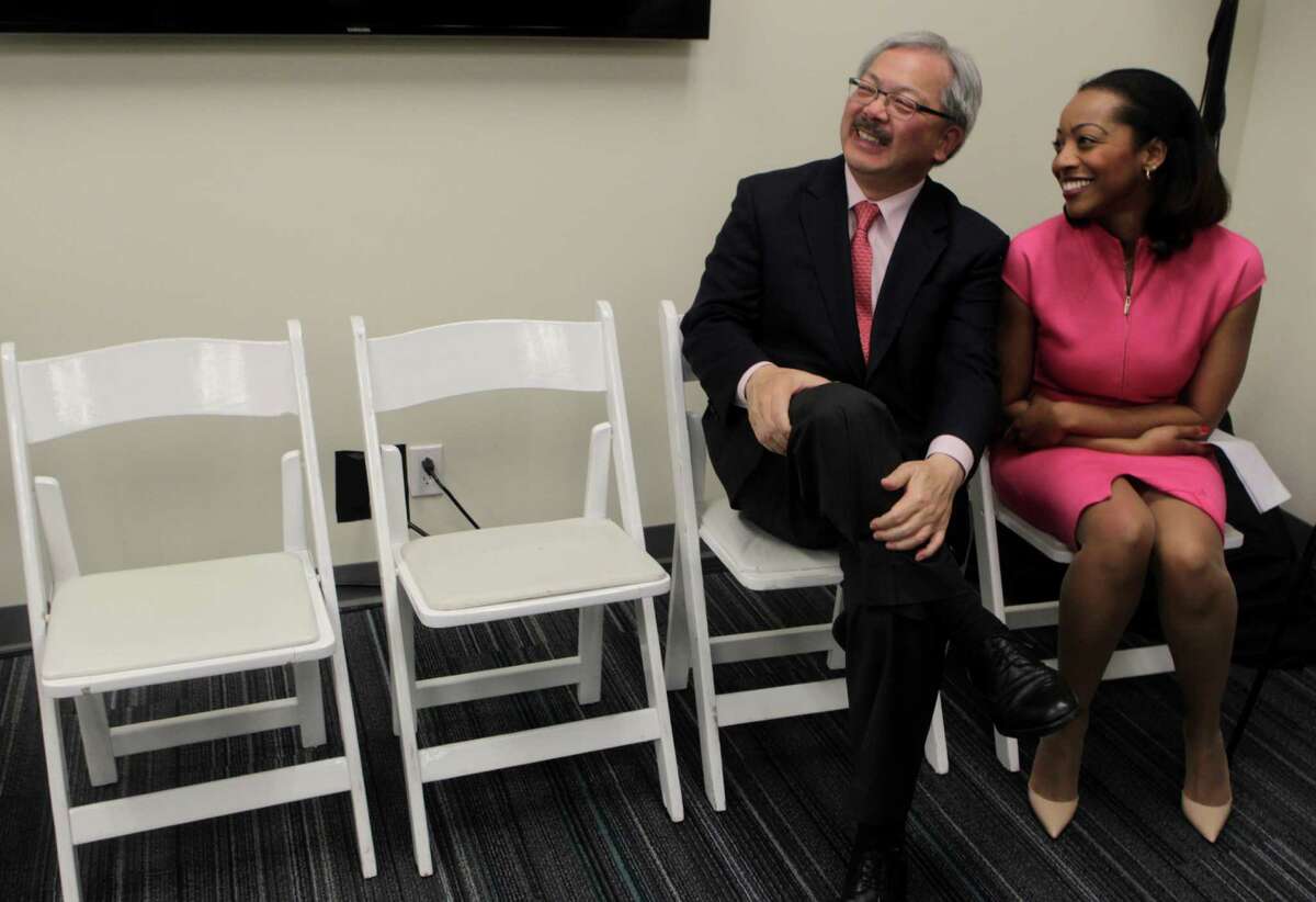 Mayor Ed Lee and Supervisor Malia Cohen attend the opening of the Bayview Child Health Center in San Francisco, Calif. on Wednesday, Feb. 26, 2014. The facility combines the services of a health clinic, wellness center and child abuse prevention center under one roof.