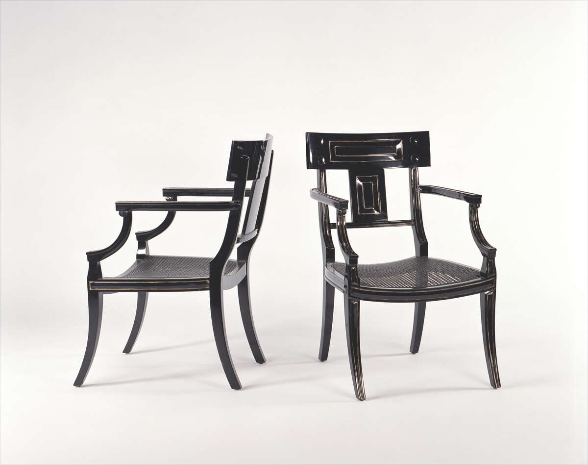 Michael Taylor chairs were a steal plucked from the consignment site Chairish.