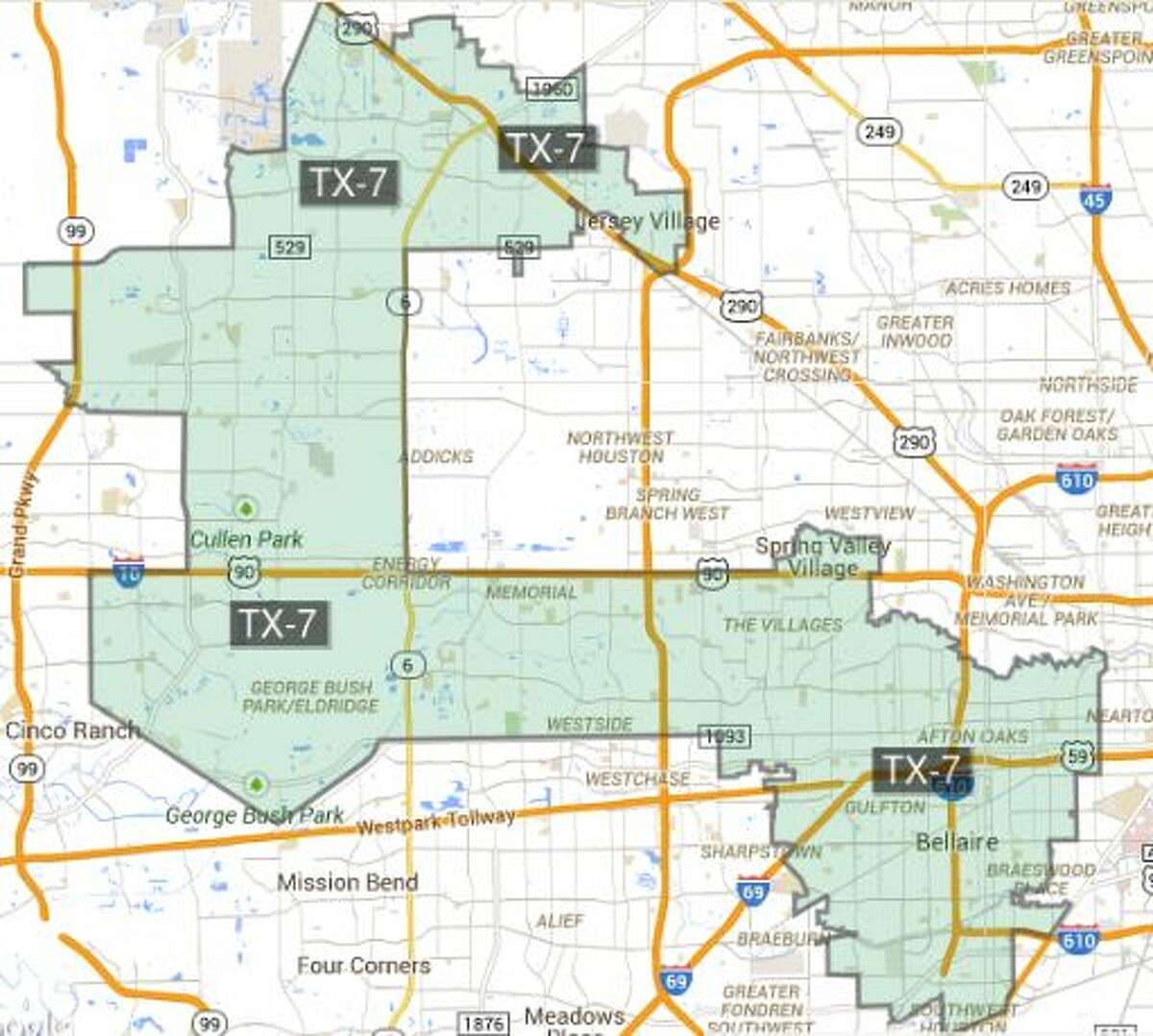 Texas' congressional house districts fit together like jigsaw puzzle