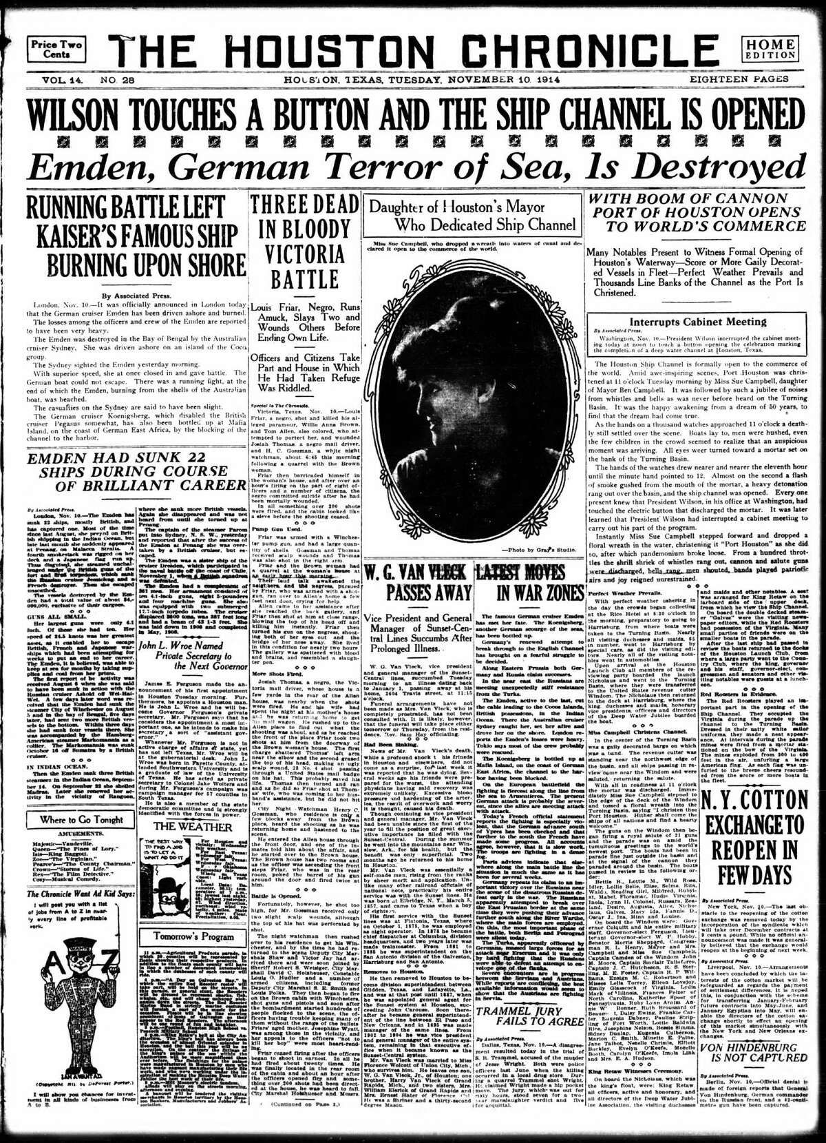 Funeral Homes Newspapers And Hat Shops Among The Houston Area s Oldest 