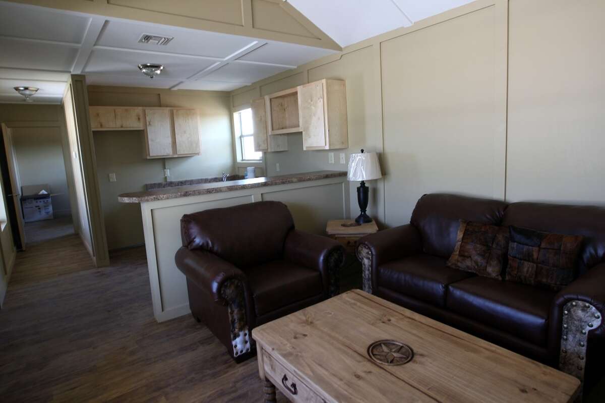 A view of one of the units at Sendero Ranch, a man camp outside Pearsall, Texas, Monday, May 22, 2012. The camp is a developement of Koontz McCombs and the first phase is scheduled to open in early June.