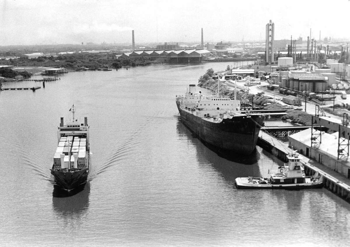 Houston Ship Channel in June 1974.