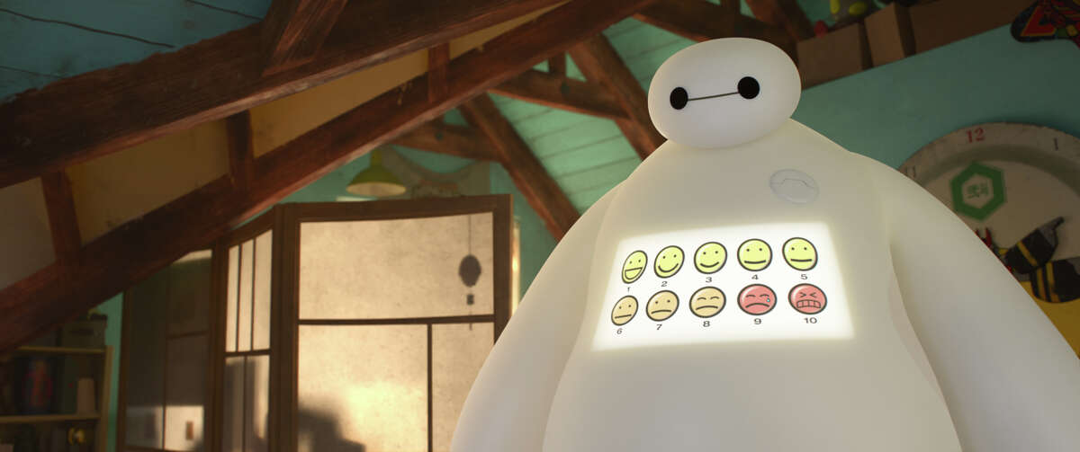 Briggs says he’s especially proud of an early scene between Hiro and Baymax that he worked on.