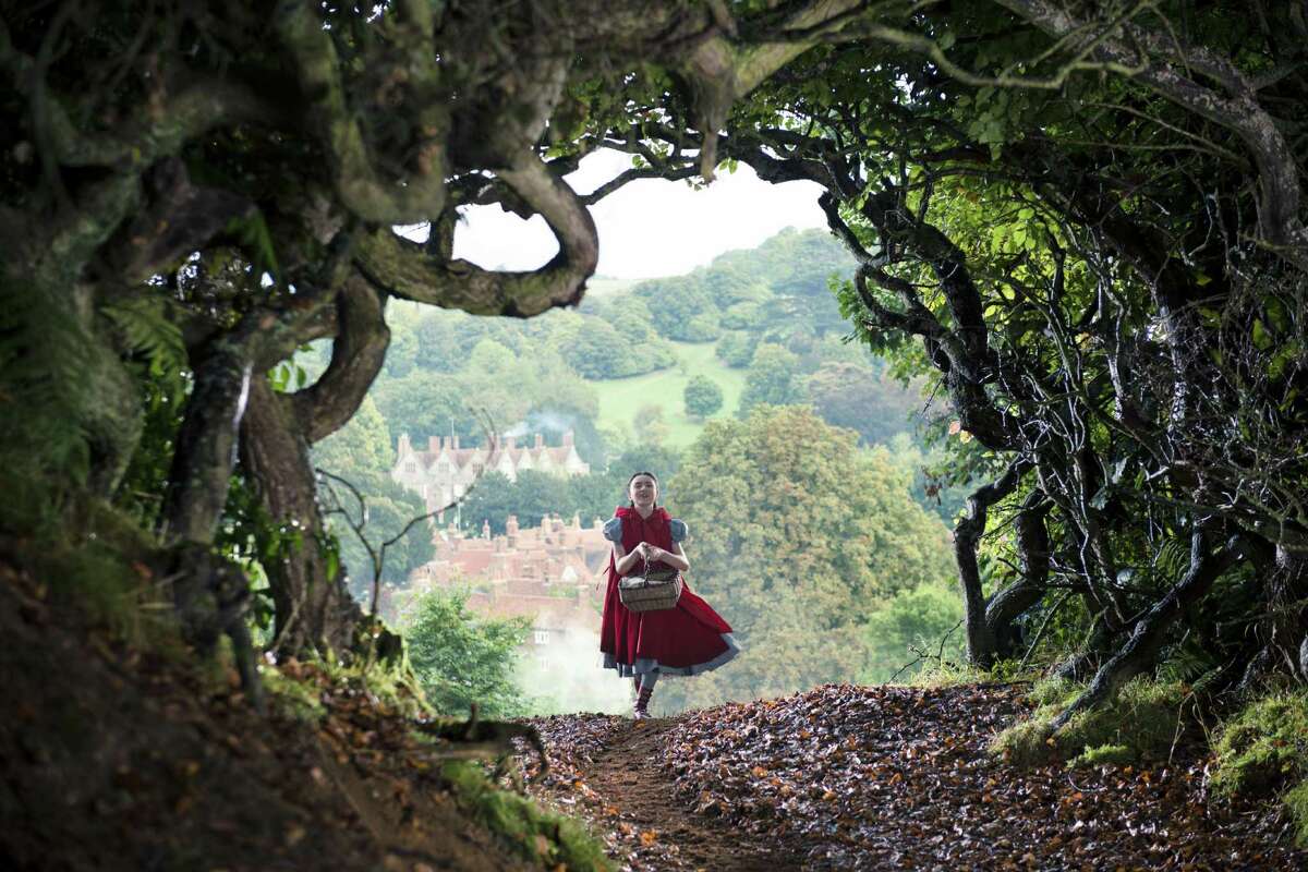 Broadway’s Lilla Crawford stars as Little Red Riding Hood in the big-screen musical “Into the Woods.”