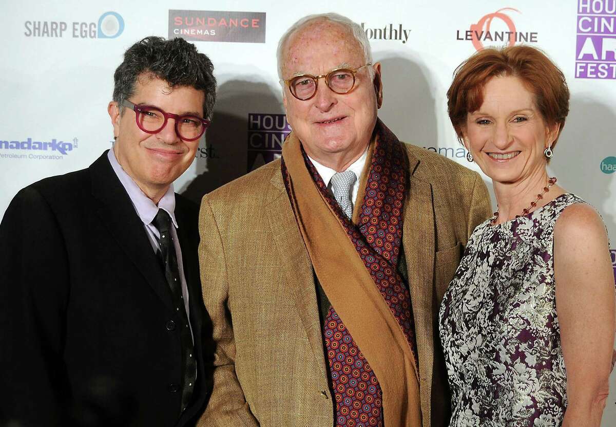 From left: Richard Herskowitz, James Ivory and Trish Rigdon on the red carpet at the opening night of the Houston Cinema Arts Festival at the Museum of Fine Arts Houston Wednesday Nov. 12, 2014.(Dave Rossman photo)