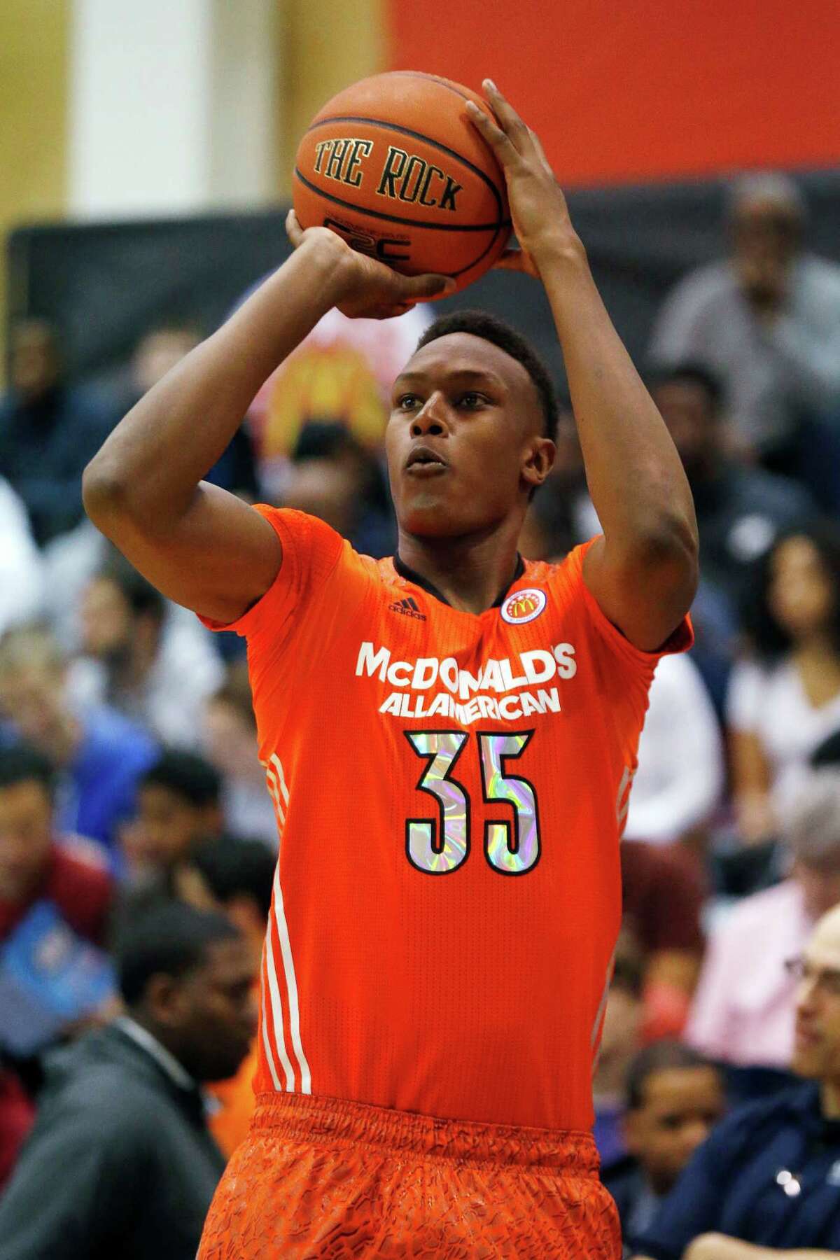 Bedford's Myles Turner, the nation's No. 2 recruit, joins a Texas team that is bringing back four double-figure scorers.