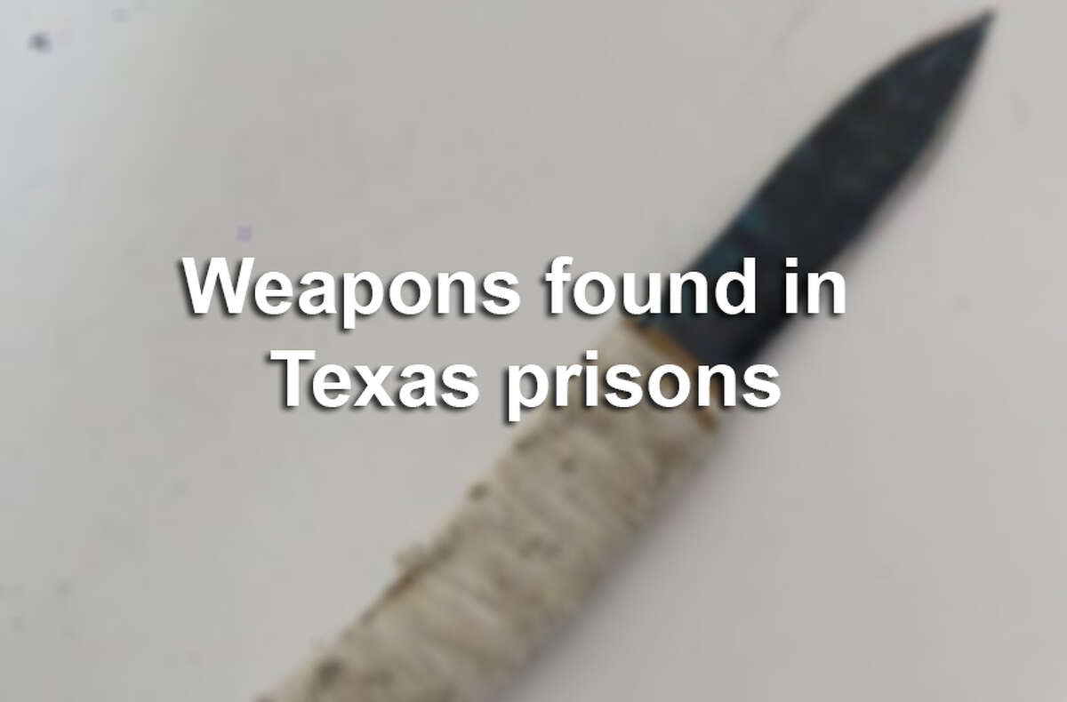 Officials with the Texas Department of Criminal Justice have seized more than 1,400 makeshift weapons from Texas inmates in 2014. In 2013, officials seized more than 1,700. Scroll through for a glimpse at some of the weapons inmates have tried to hide.