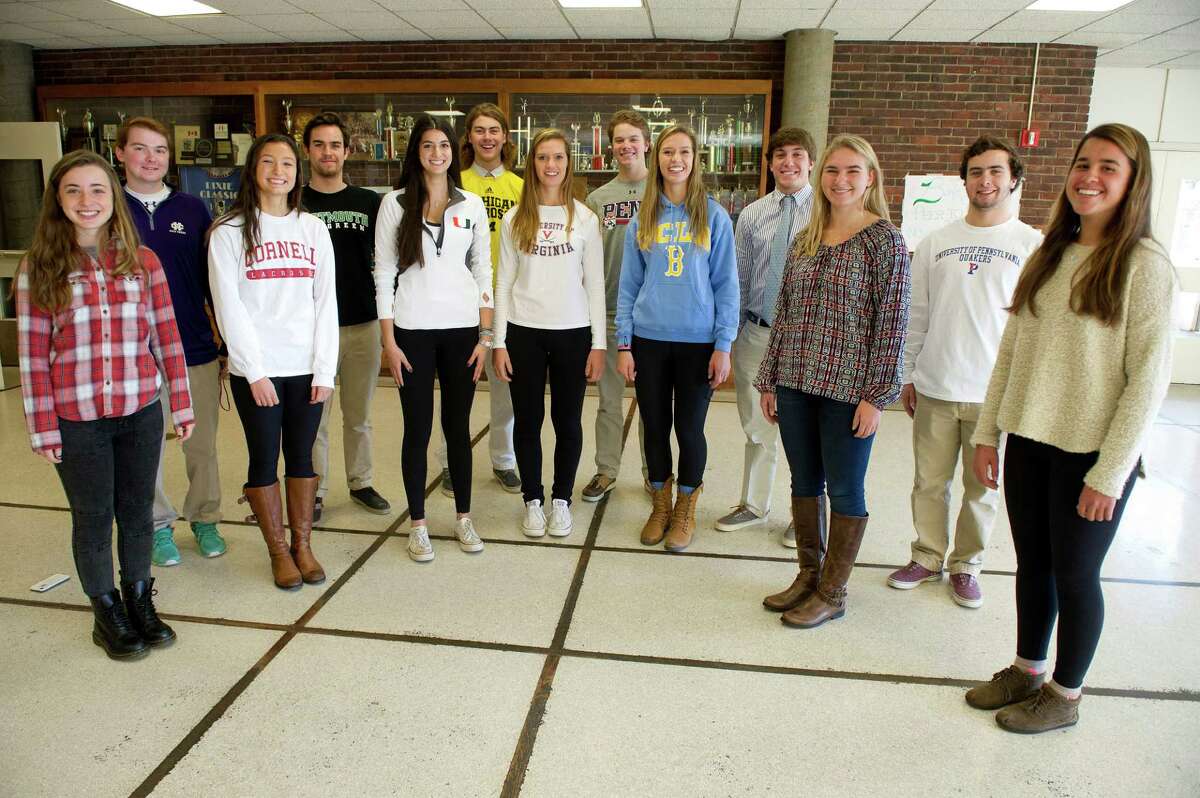 Thirteen Greenwich High students sign National Letters of Intent