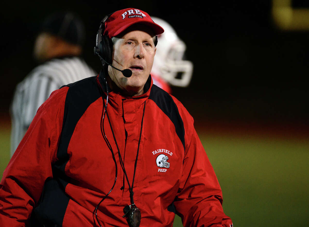 Fairfield Prep Head Coach Tom Shea will lead the Jesuits against West haven on Thanksgiving morning with a chance to make the CIAC Class LL playoffs.