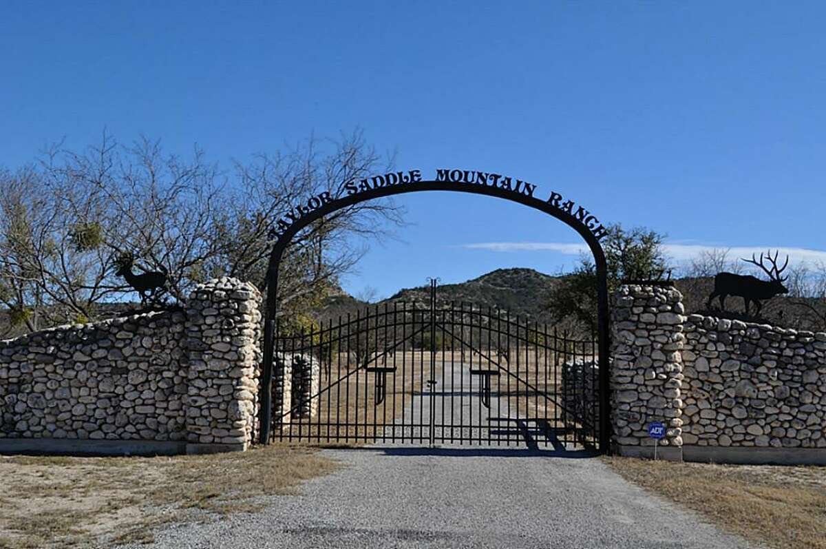 The Taylor Saddle Mountain Ranch is for sale near Camp Wood in Real County, Texas. The 1,686 acre exotic game ranch includes a private runway, a hunting lodge, two separate homes and a variety of exotic animals.