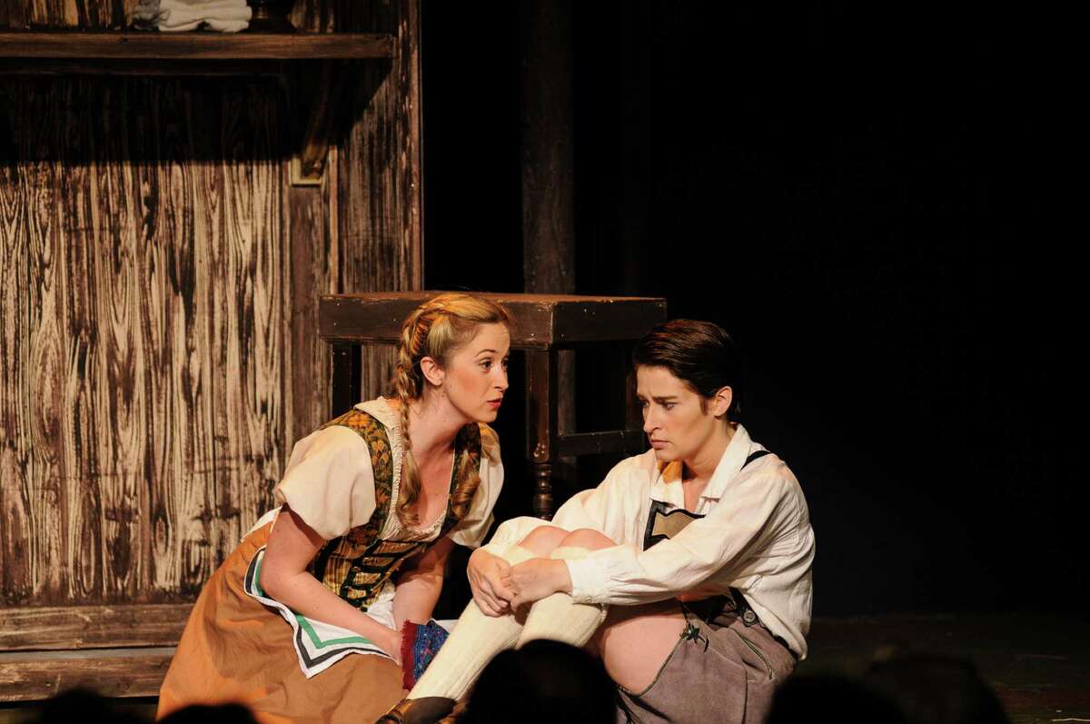 Katie Dixon, left, plays Gretel and Hilary Ginther is Hänsel in Opera in the Heights' production of Engelbert Humperdinck's "Hänsel and Gretel."