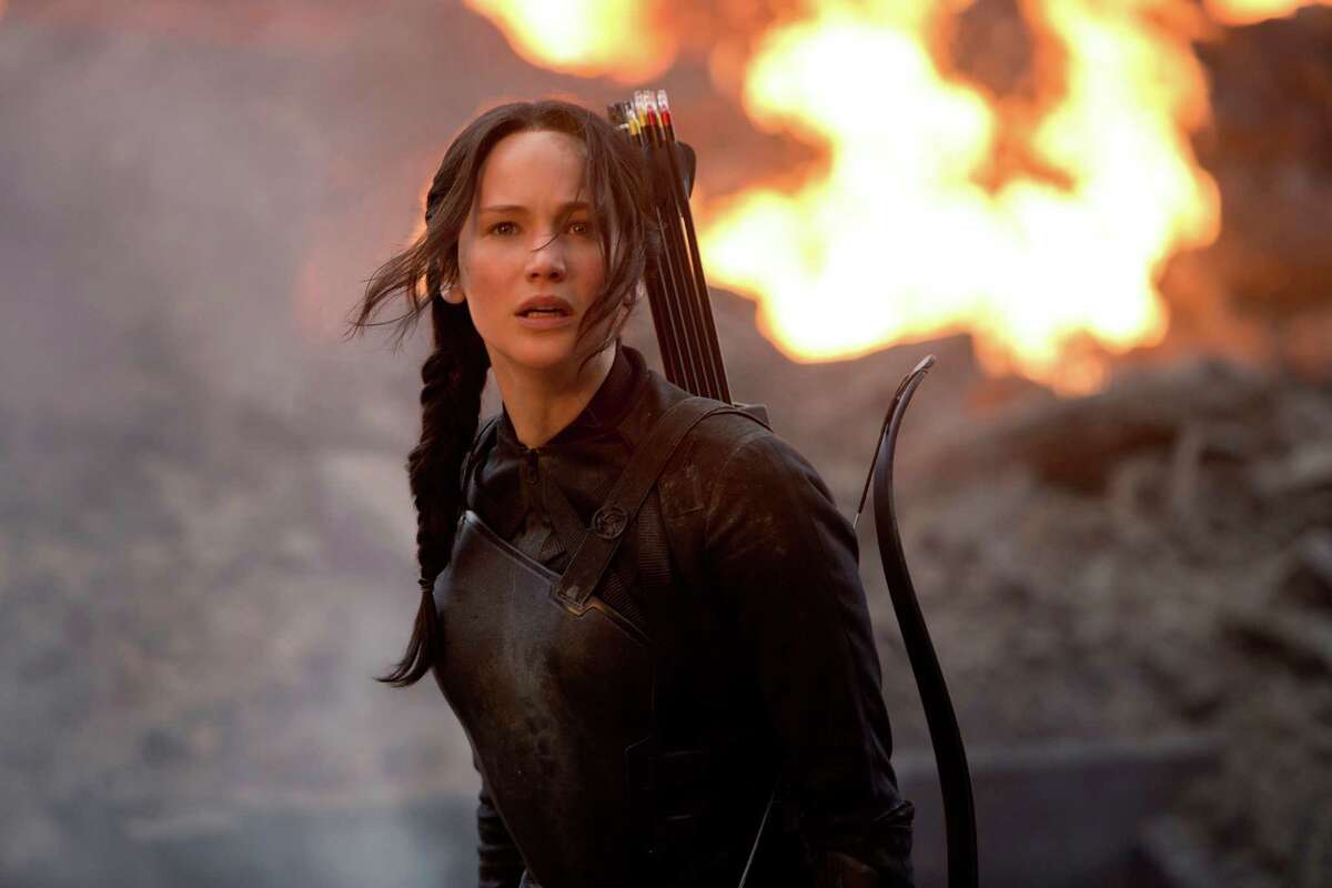 Jennifer Lawrence stars as Katniss Everdeen in "The Hunger Games: Mockingjay Part 1." (Murray Close/Lionsgate/MCT)