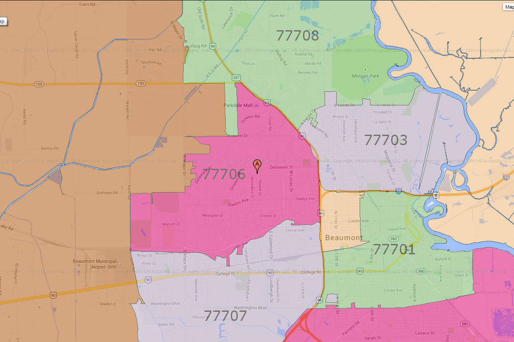 Beaumont Zip Code Map The Most Stressed Zip Code In Southeast Texas