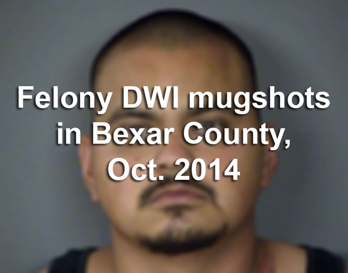 At least 74 people were arrested on suspicion of a felony drunken driving offense in Bexar County in October, according to the Bexar County District Attorney's Office.Scroll through to see if you recognize any of these faces.