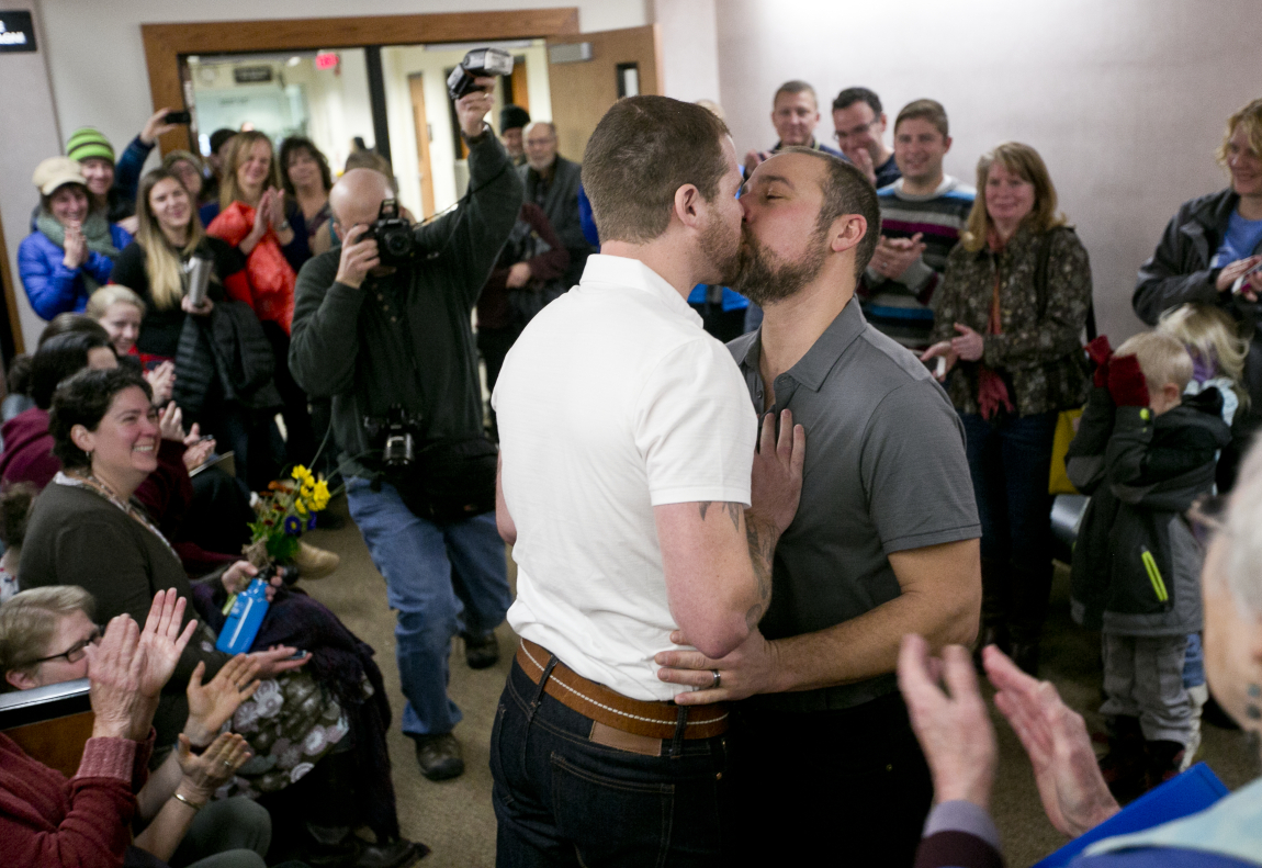 Montana gay couples exchange vows after ban tossed