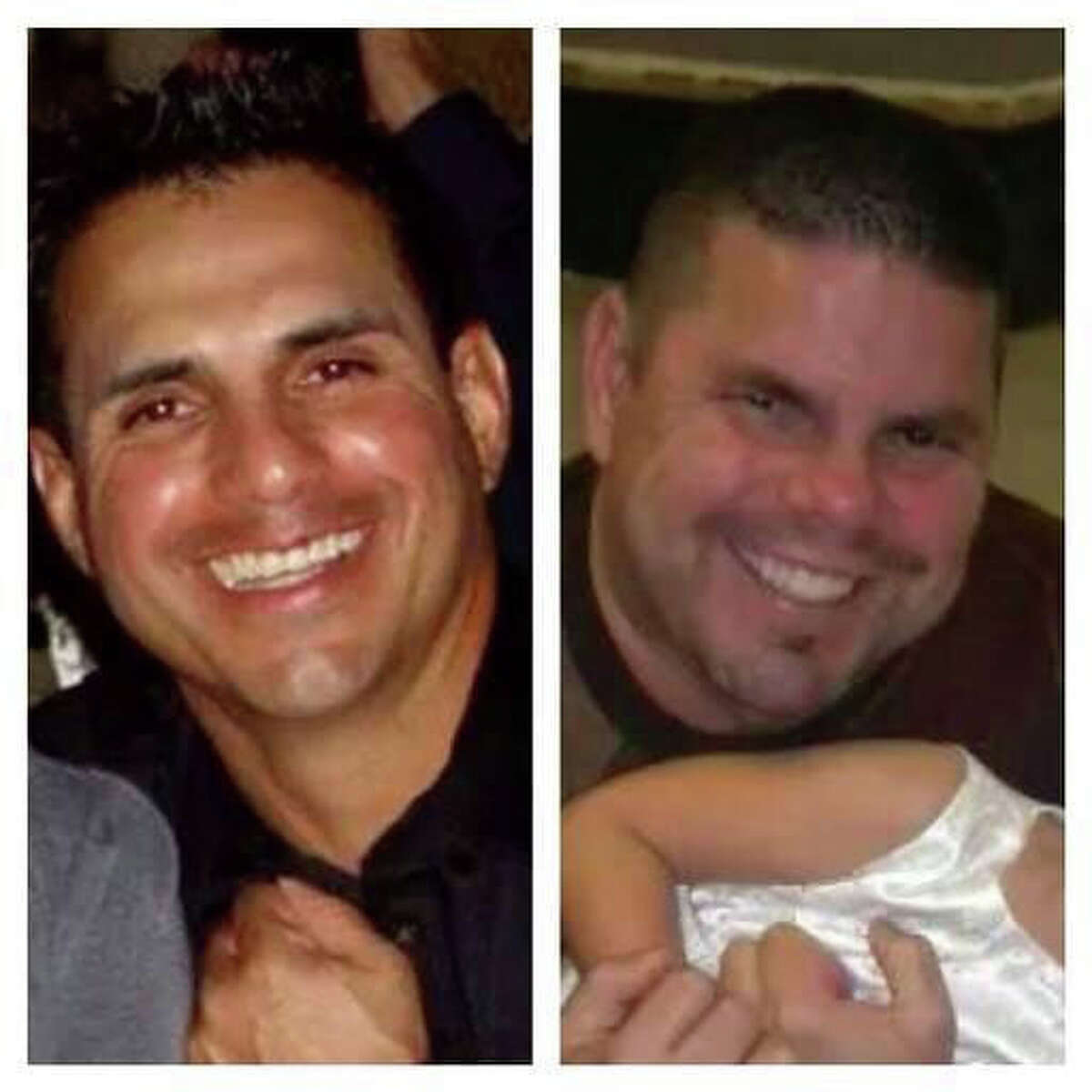 DuPont employees and brothers, Robert Tisnado, left, 39 and Gilbert "Gibby" Tisnado, right, 48, died in the DuPont La Porte chemical leak Saturday. (Family Photos)
