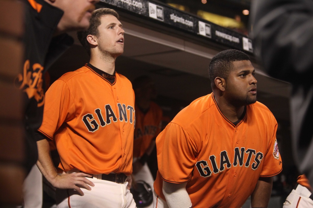 Pablo Sandoval pays visit to Giants, reminisces with former teammates – NBC  Sports Bay Area & California