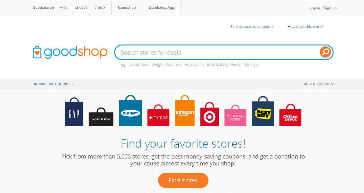 Goodshop (goodsearch.com/goodshop) donates a portion of a purchase price to one of numerous causes. It also works as a free iPhone and iPad app.