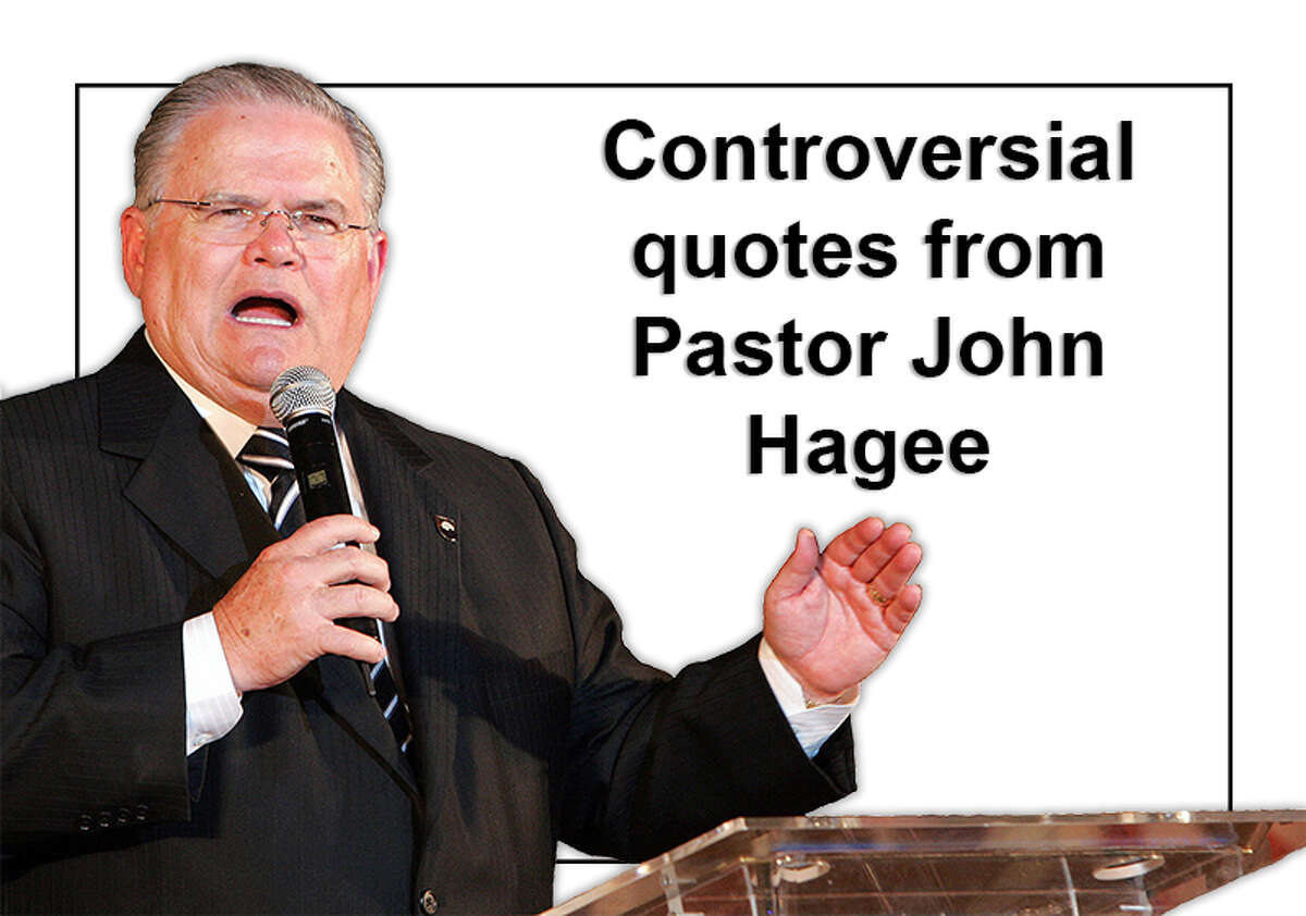 John Hagee, pastor at Cornerstone Church in San Antonio, has made several controversial remarks over the years. Scroll through for a sampling of his most tendentious statements.