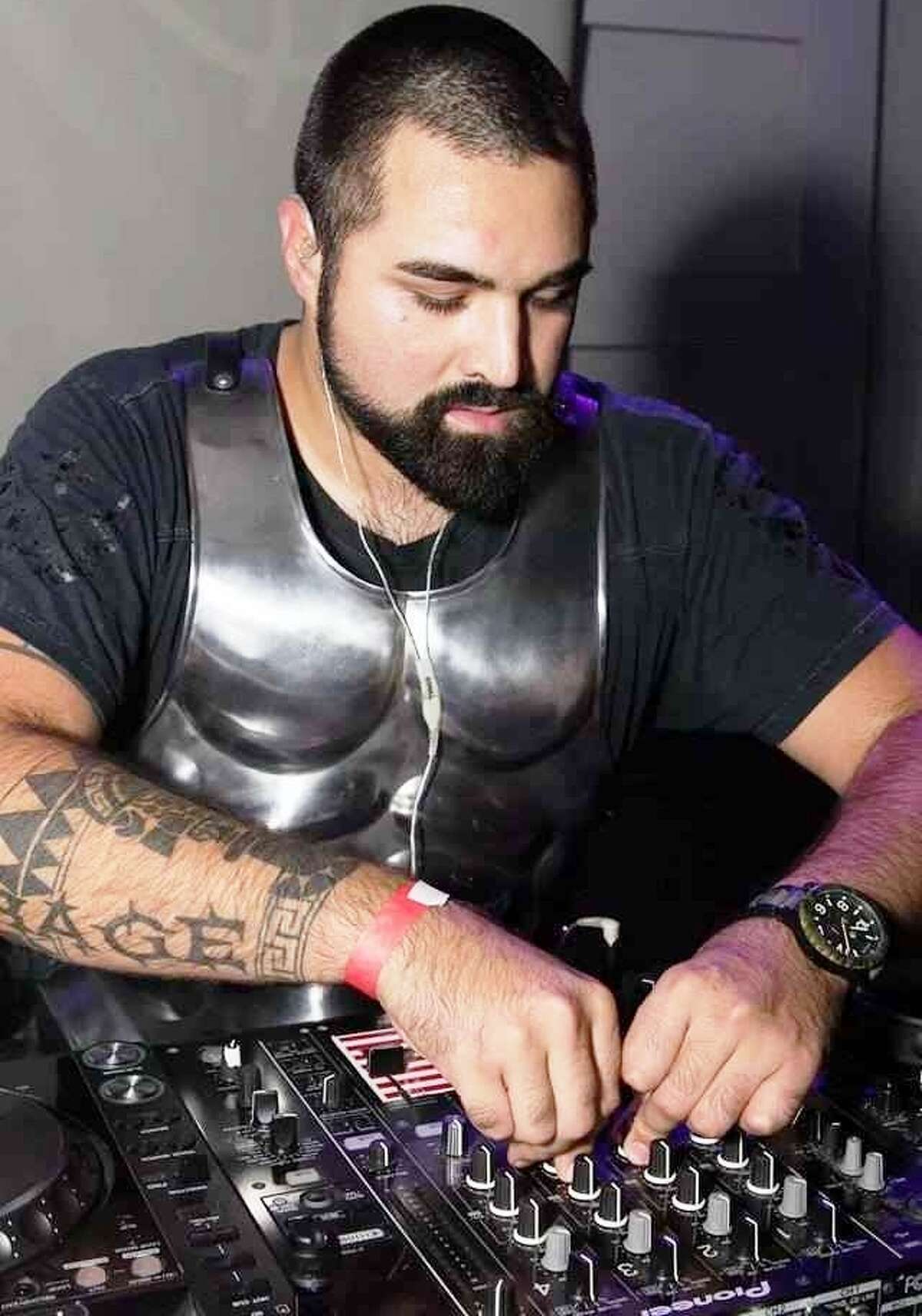 Who knew that electronic dance music (EDM) could be therapeutic? The proof is at Friday's Military Electric event, an EDM show that features eight DJs, six of whom have served in the military. Put together by Iraq veteran Michael Garcia, the lineup includes DJ Derrick Rage (pictured), who lost part of a leg in Afghanistan. Garcia said EDM helped him with his PTSD. "It's healing, and I know a lot of soldiers who feel the same way." 6 p.m. Friday, Aztec Lounge, 201 E. Commerce St. $5; free with military ID. Ages 21 and up.-- Lorne Chan