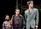 Mark Cullivan, from left, Bob Boudreaux and Daniel Magill performed in "King John" at Miller Outdoor Theatre in 2001.