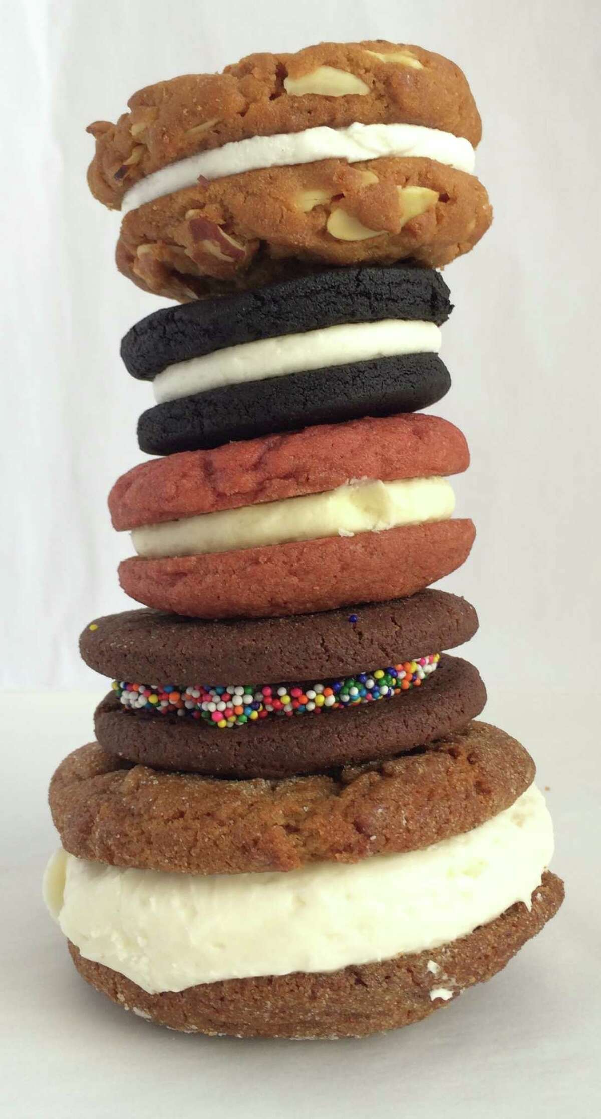 Assorted sandwich cookies from Pinkie's Bakery, Batter Bakery, Natty Cakes and Black Jet Bakery