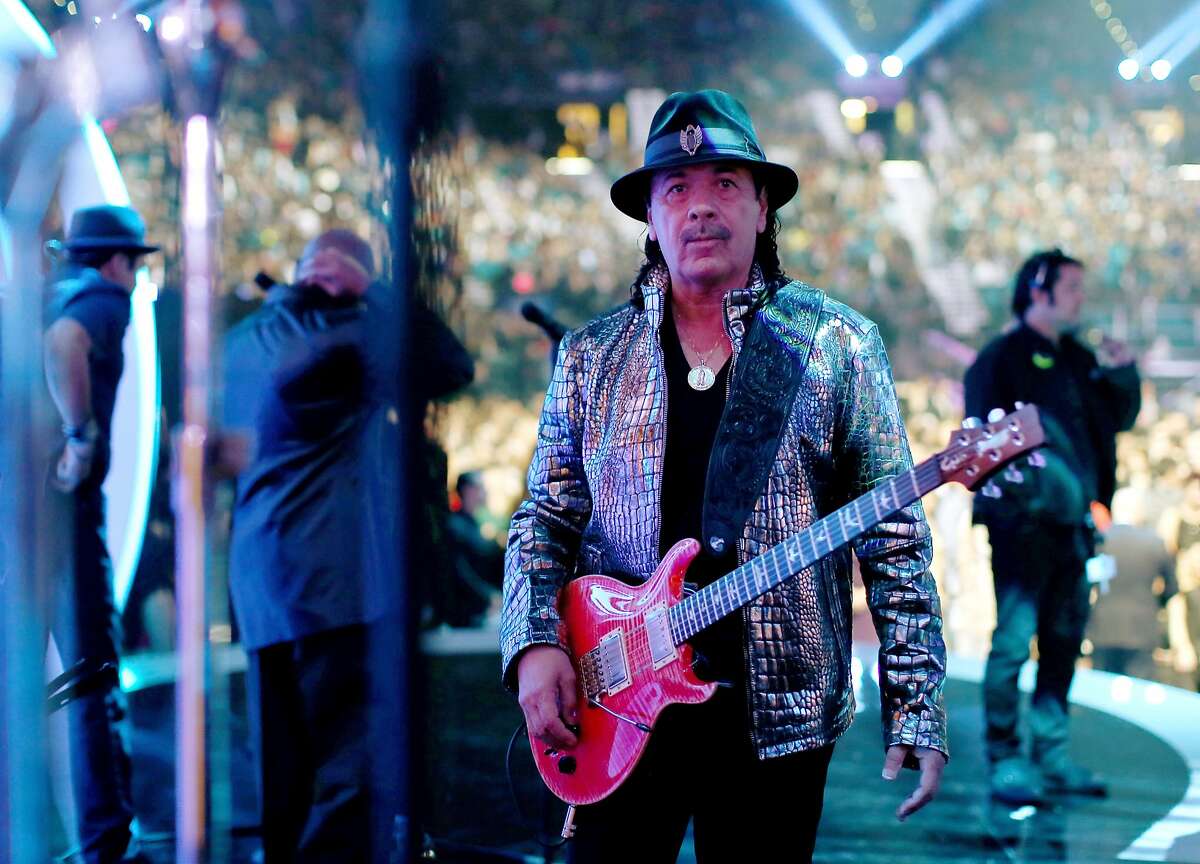 LAS VEGAS, NV - NOVEMBER 20: Musician Carlos Santana performs onstage during the 15th Annual Latin GRAMMY Awards at the MGM Grand Garden Arena on November 20, 2014 in Las Vegas, Nevada. (Photo by Christopher Polk/Getty Images for LARAS)