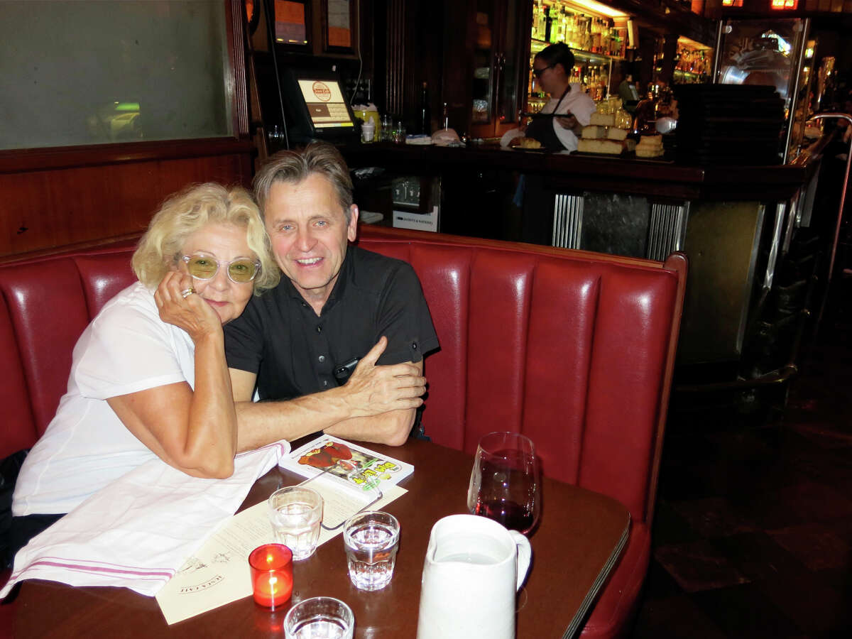 Jeannette Etheredge, former Tosca owner, and longtime pal actor-dancer Mikhail Baryshnikov celebrate the 95th anniversary of the North Beach cafe. “We had some great times,” Etheredge recalls.