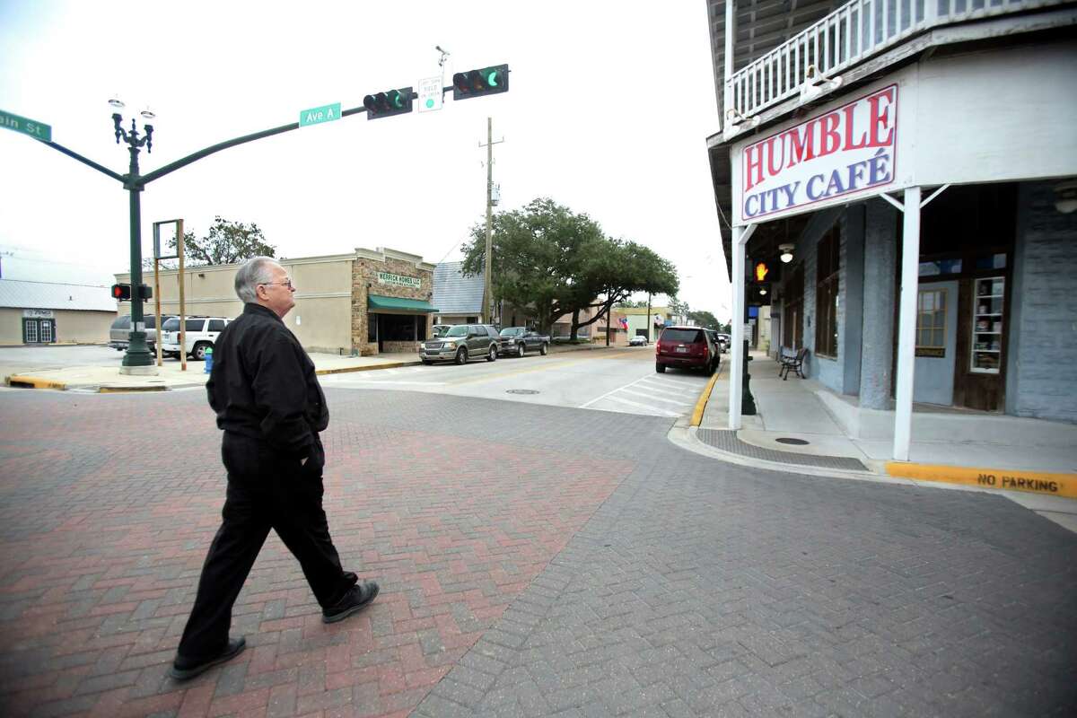 His daily walk often finds Mayor Donnie McMannes passing the Humble City Café on Main Street.