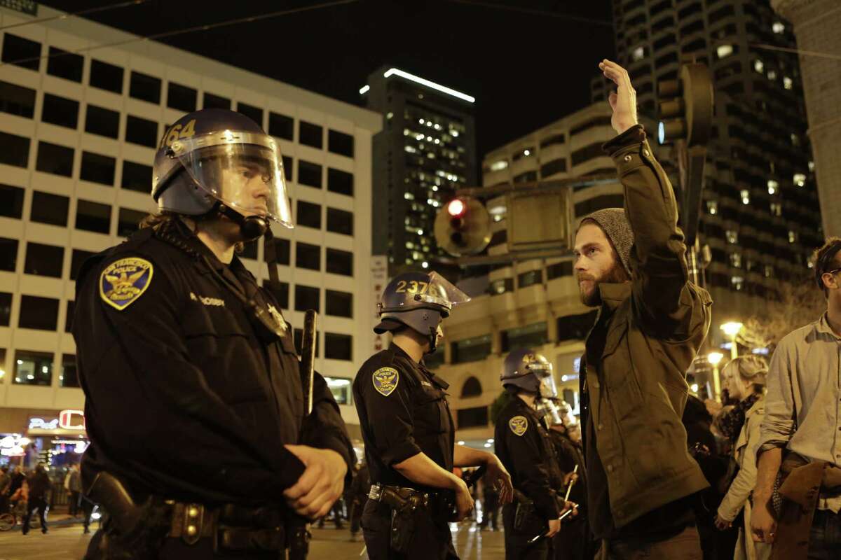 S.F. protest turns ugly at Union Square