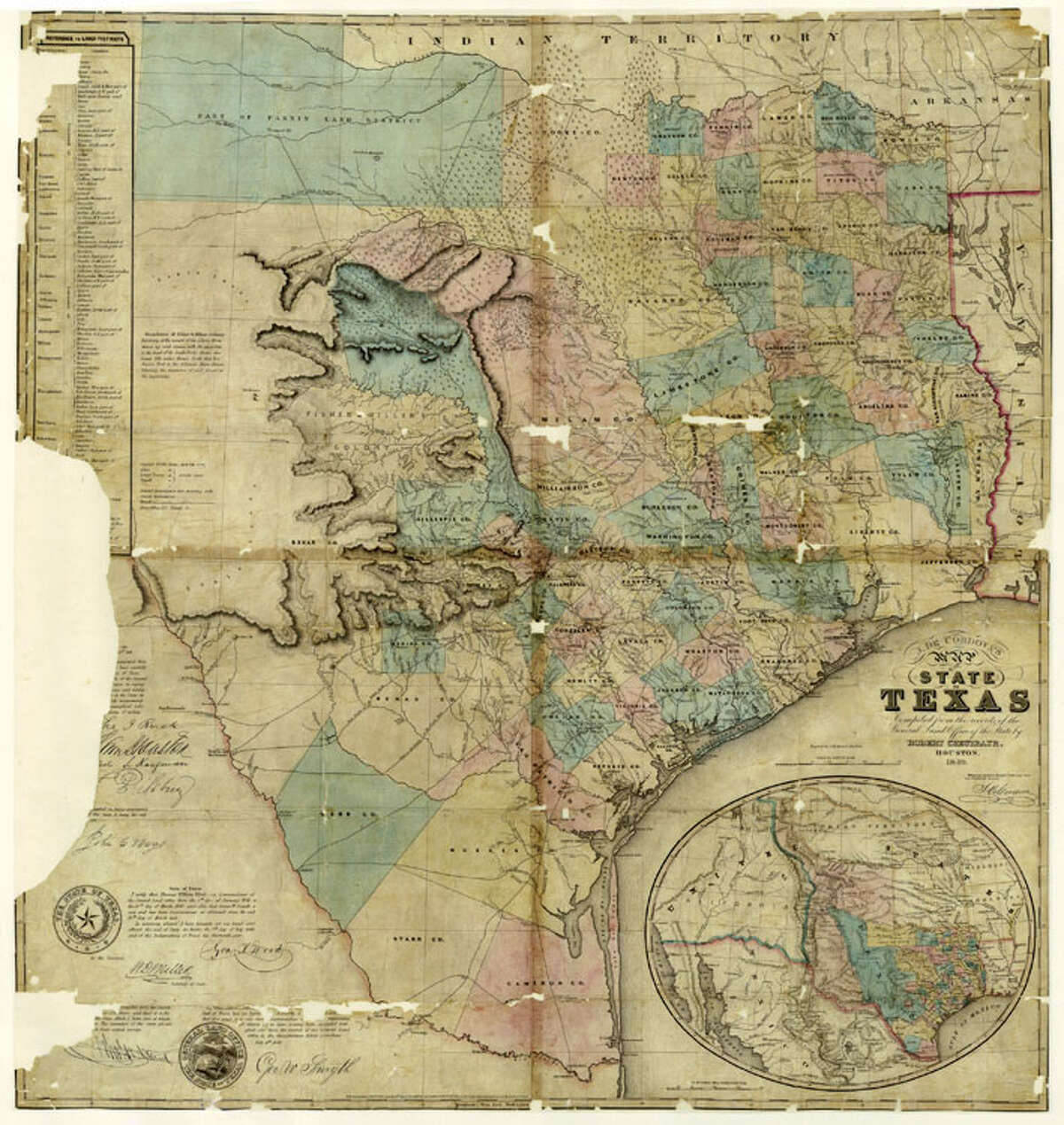 Reprint of 1849 Texas map is the most popular one sold by state