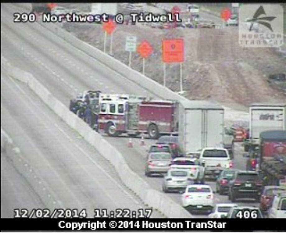 2vehicle accident jams US290 Houston Chronicle