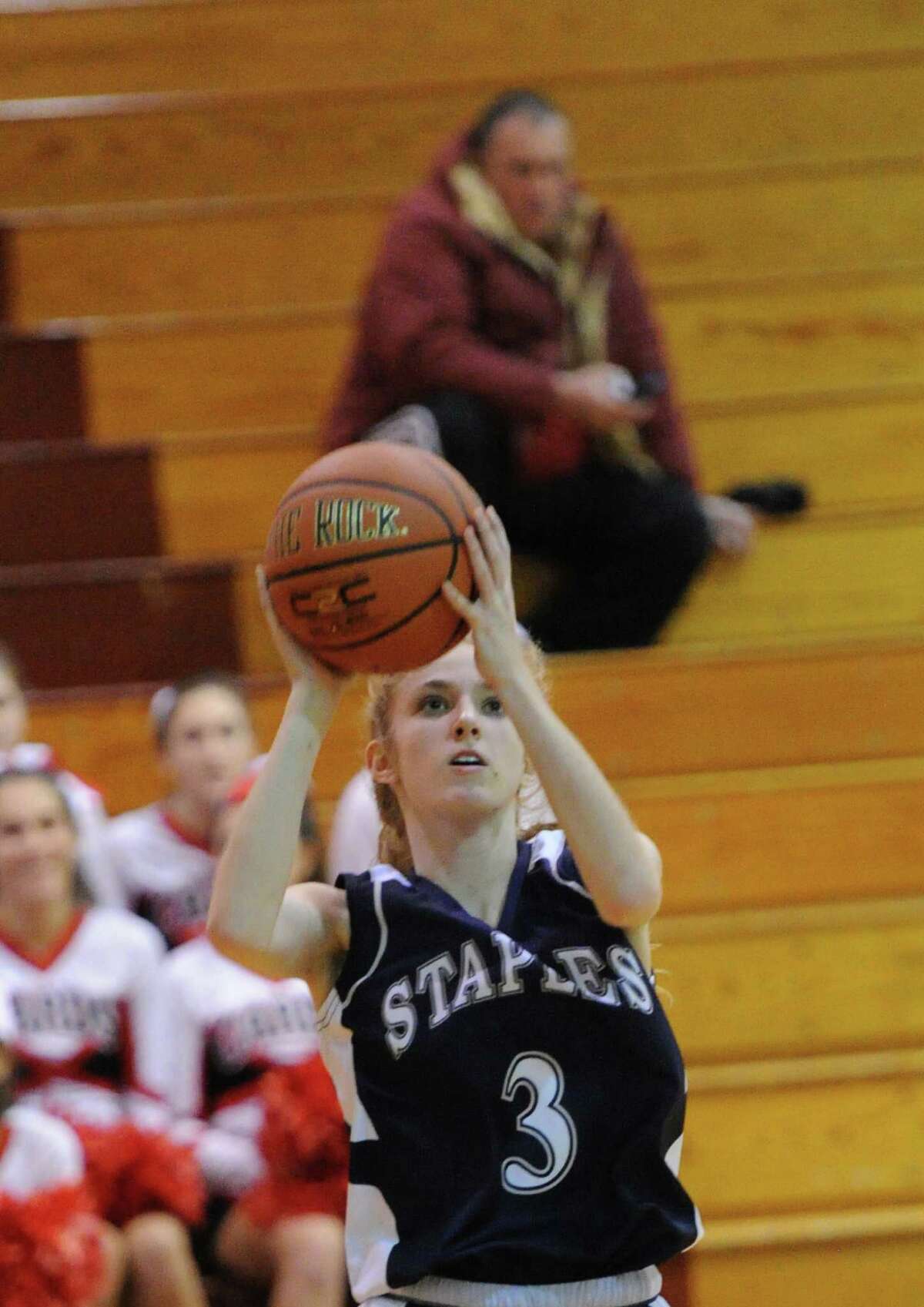 Staples senior Abby Lustig led the team in scoring last year. The Wreckers went 7-13 and missed the Class LL tournament by a single game.