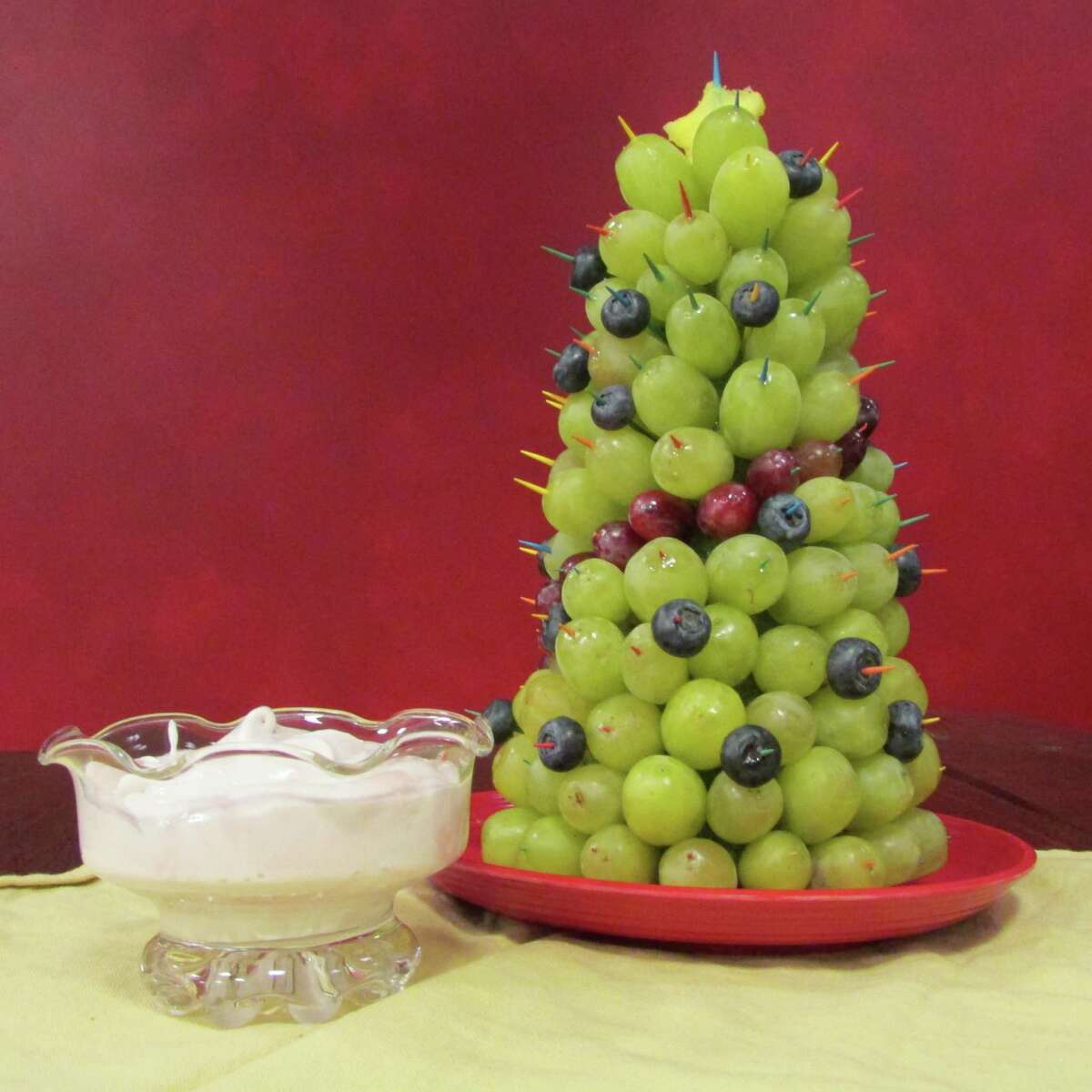 Fruit 'tree' adds color to the holidays