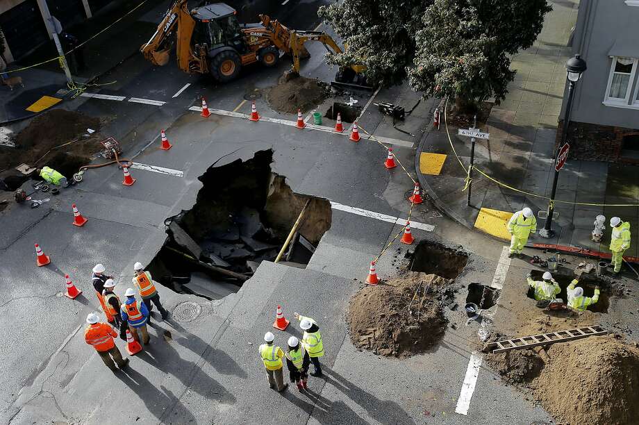 Cause identified in big San Francisco sinkhole SFGate