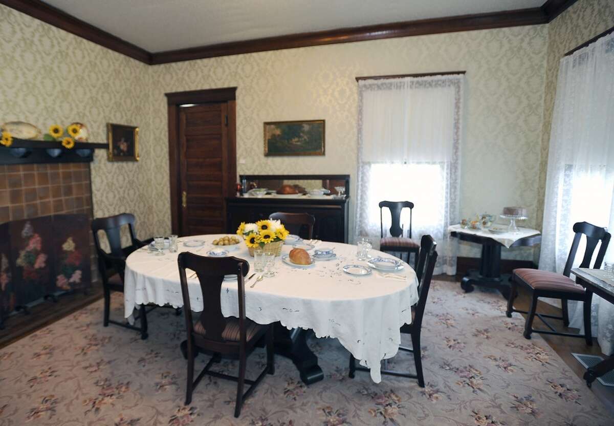 This is the next stop on the tour which is the Formal Dining Room. The Chambers House Museum, located on Calder Avenue, was built in 1906 and purchased by Homer and Edith Chambers in 1914. They had two girls, Ruth, and Florence who lived in the house till 2004. For nearly 100 years, with the exception of a renovation, the house saw no changes to the structure or any of the furnishings. The tour goes through 9 rooms, where guests are free to roam, but there is a "no touching" rule. The renovation cost 1.75 million to finish. Dave Ryan/The Enterprise