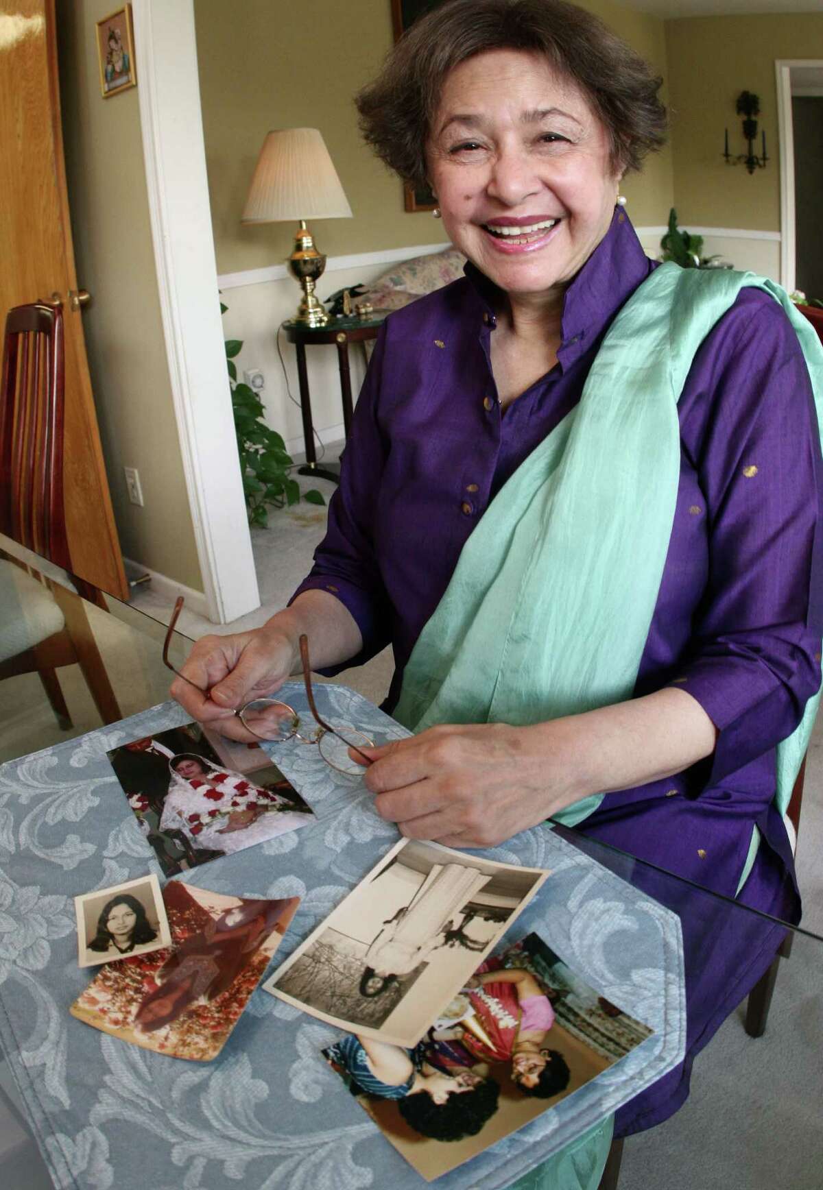Bapsi Sidhwa in 2007, at her old home on Cheena Dr.