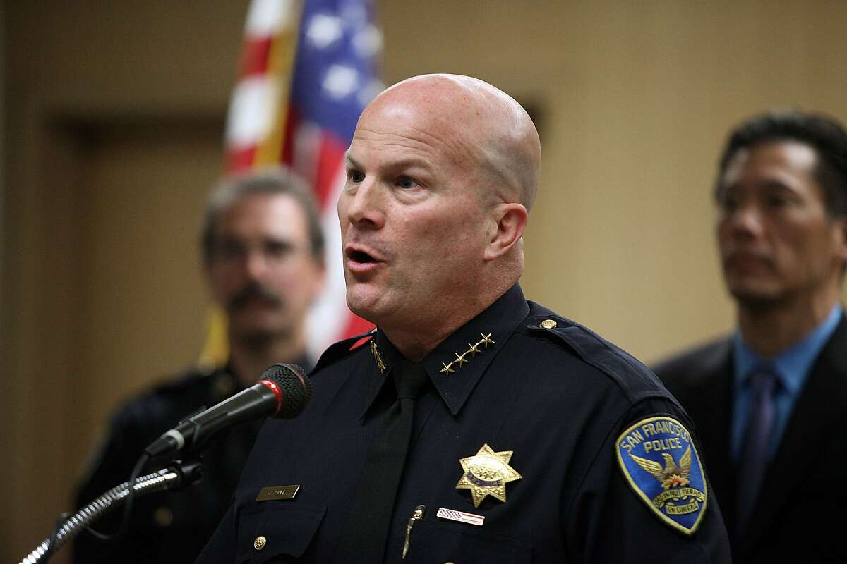 Police chief Greg Suhr comments about the guilty verdicts handed down in federal court against Sergeant Ian Furminger and officer Edmond Robles in San Francisco, Calif., on Friday, December 5, 2014.